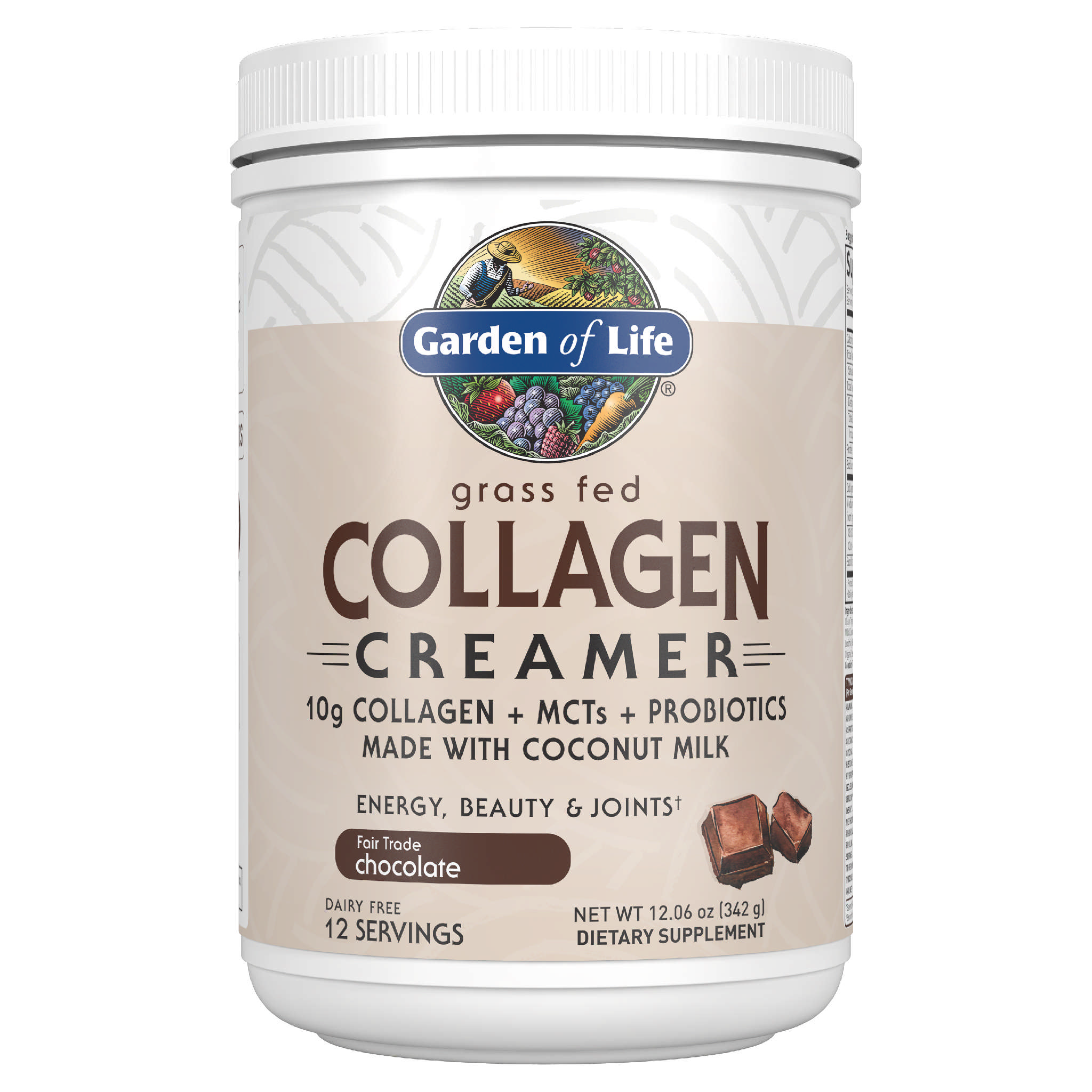 Garden Of Life - Collagen Creamer Choc powder