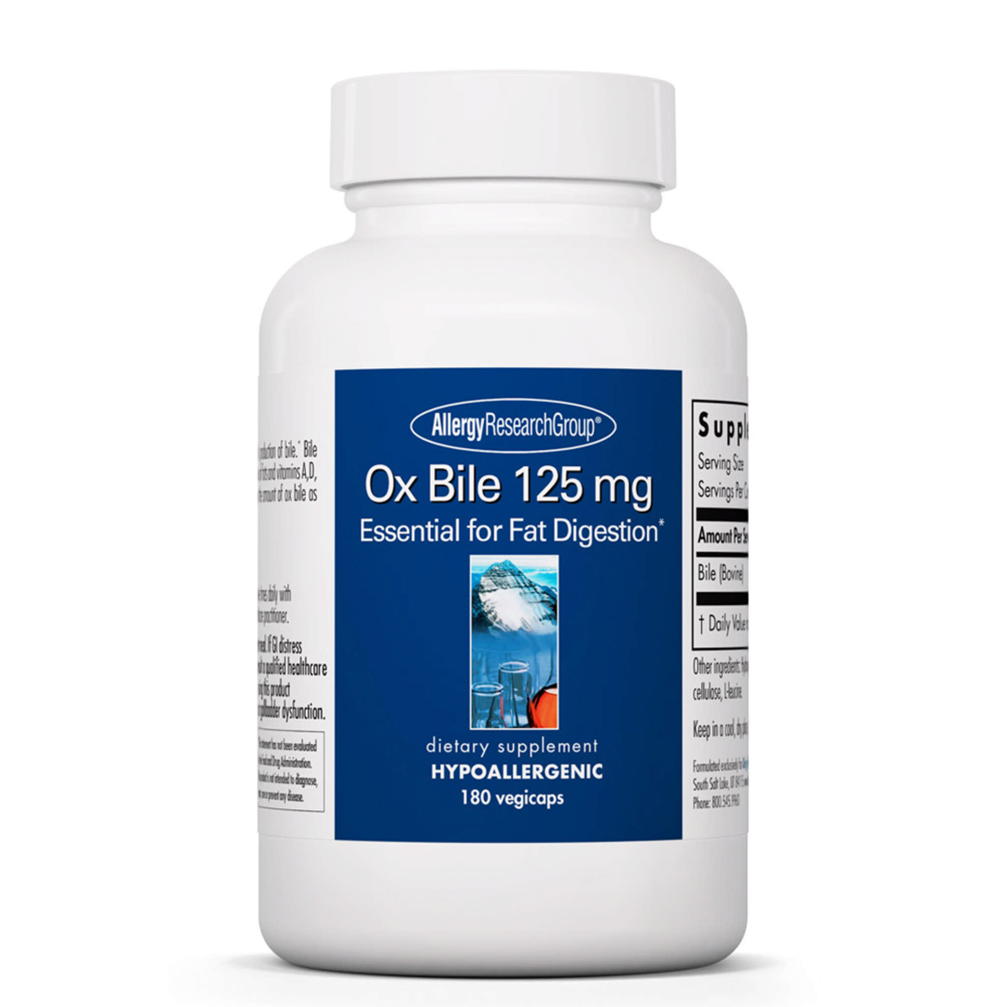 Allergy Research Group - Ox Bile 125 mg