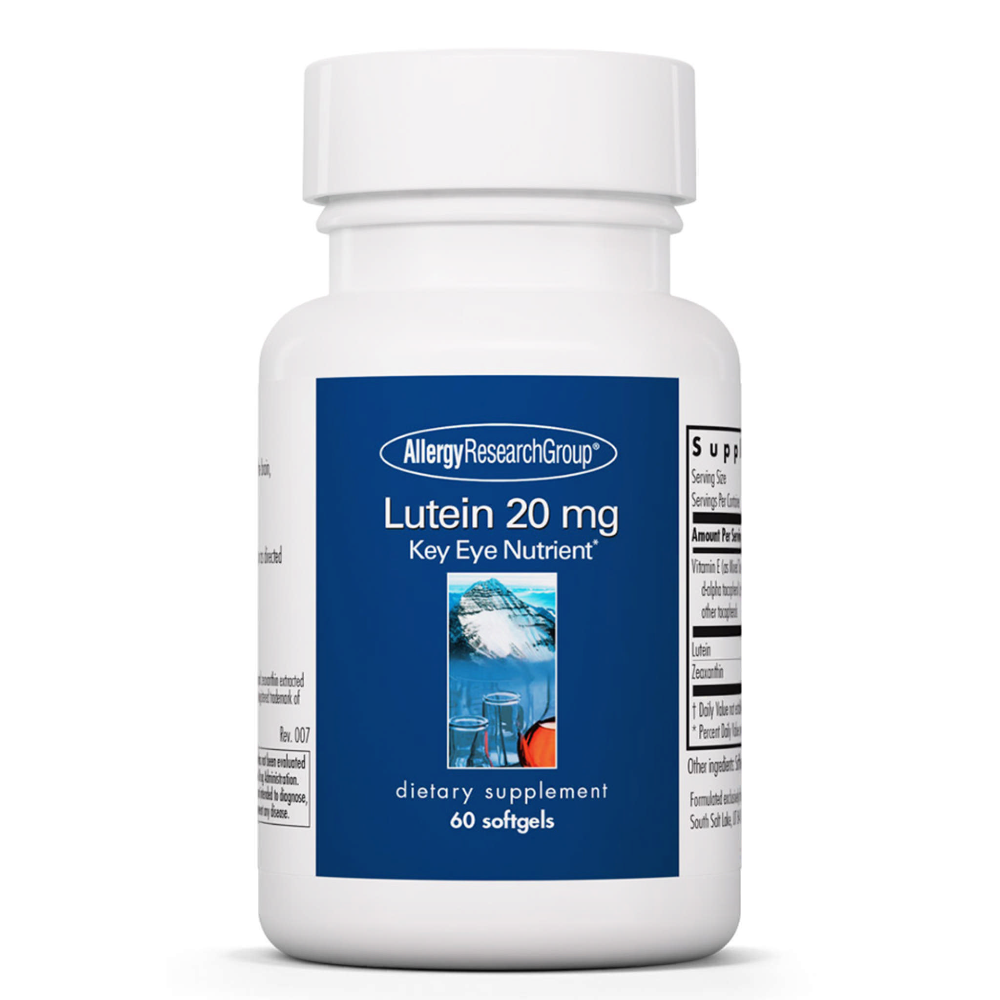 Allergy Research Group - Lutein 20 mg softgel