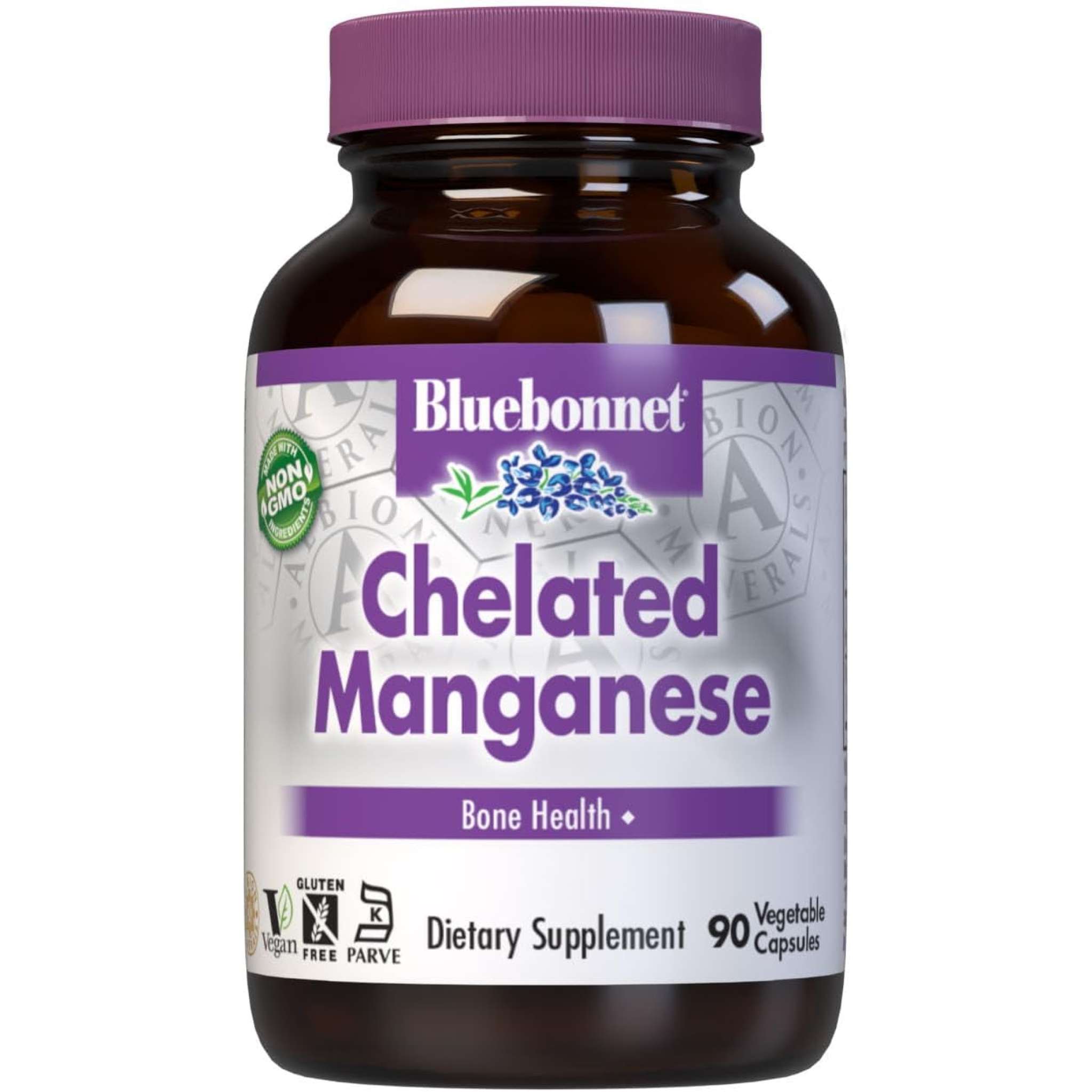 Bluebonnet - Manganese 10 mg Chelated Albio