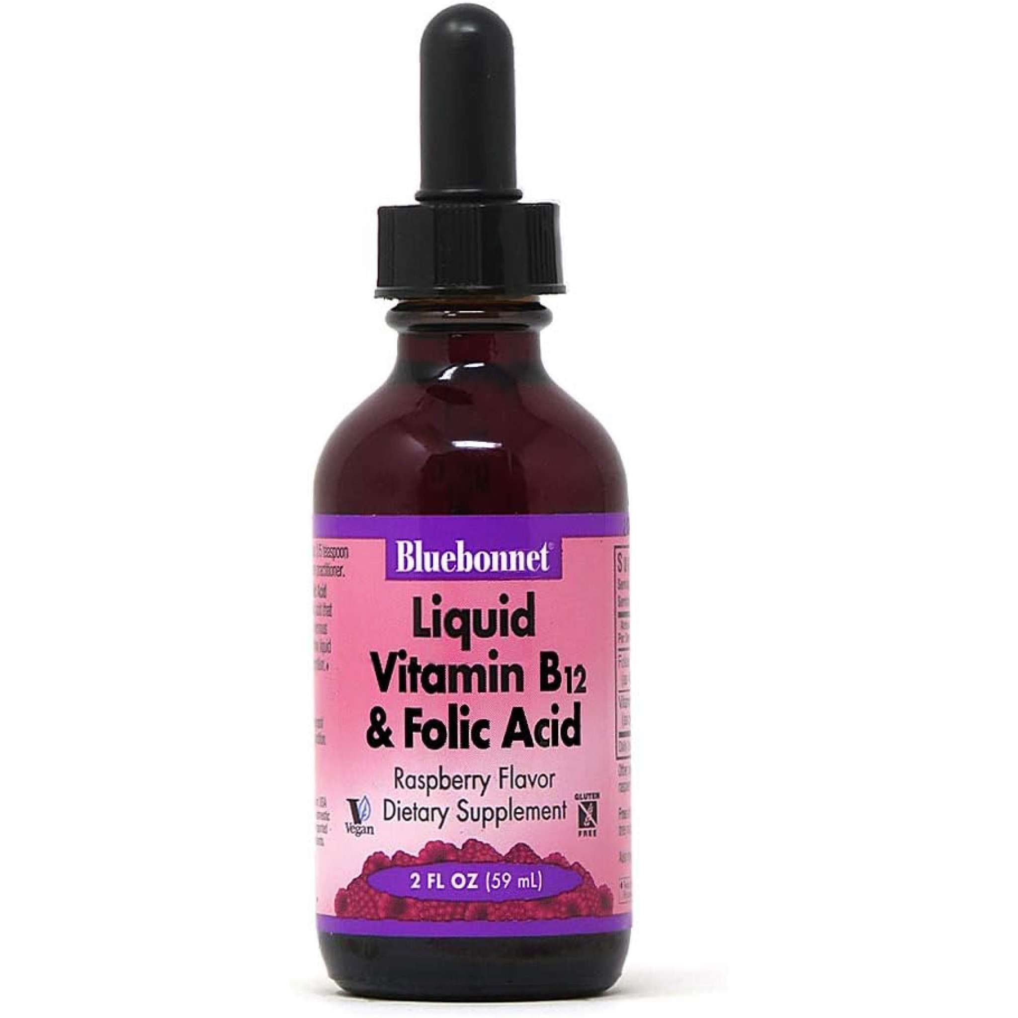 Bluebonnet - B12 & Folic Acid liq Rasberry