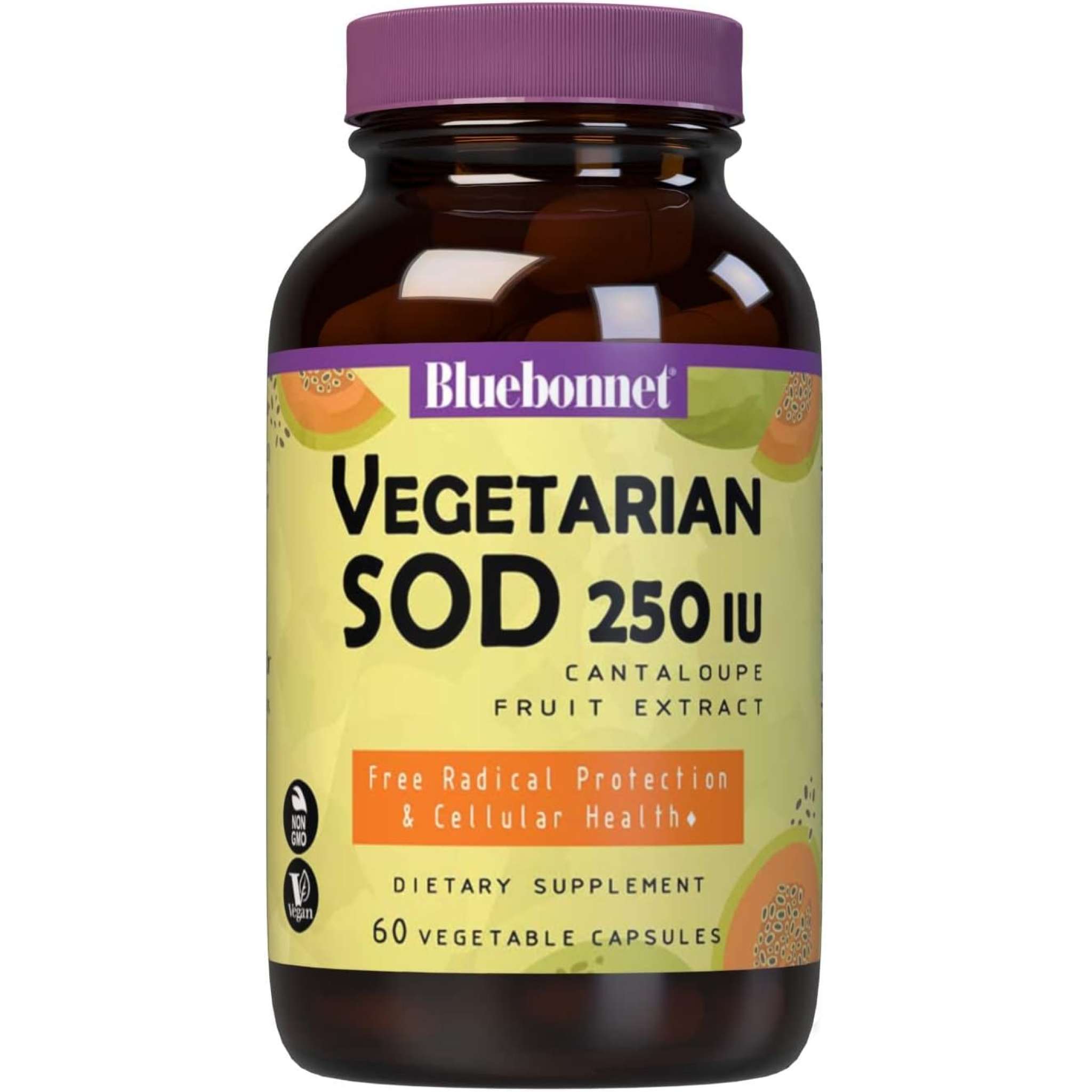 Bluebonnet - Sod 250 mg Veg Cantaloupe Frt