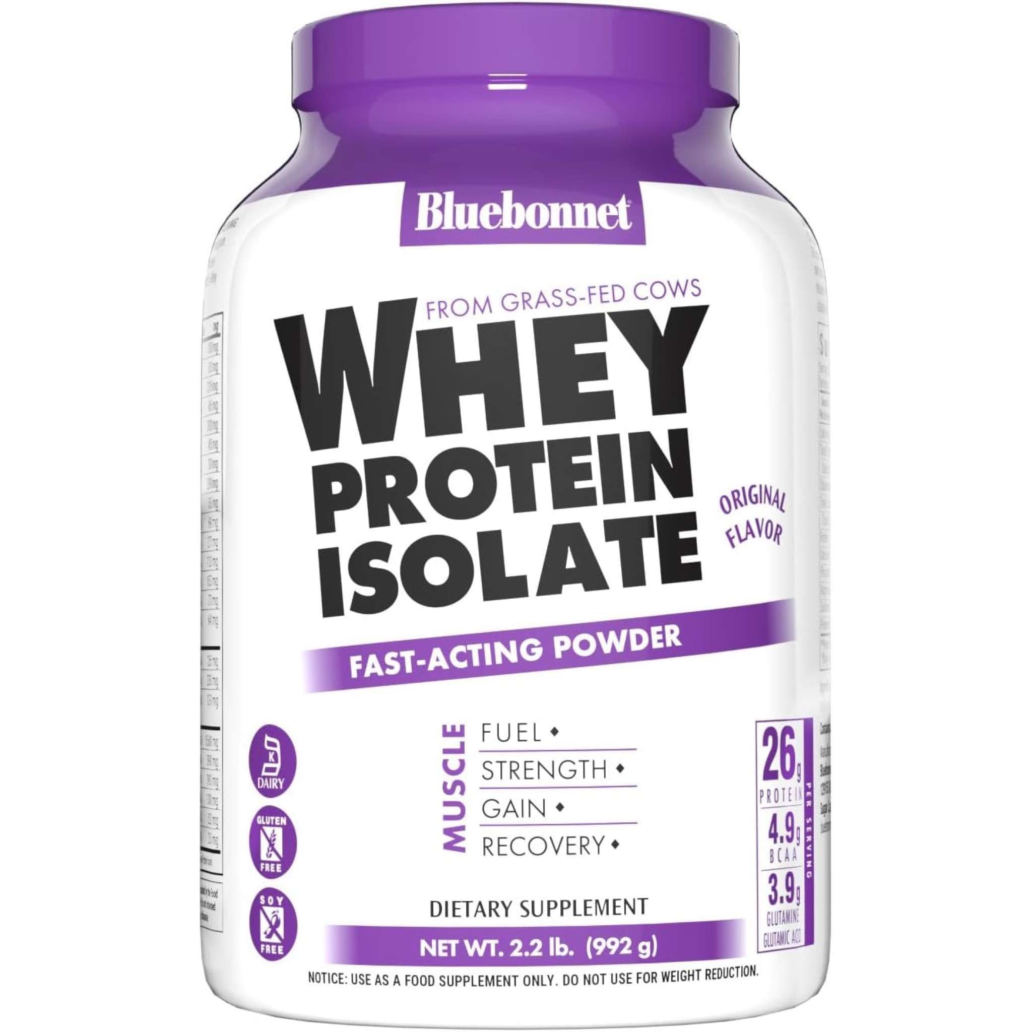 Bluebonnet - Whey Protein Isolate Nat Orig