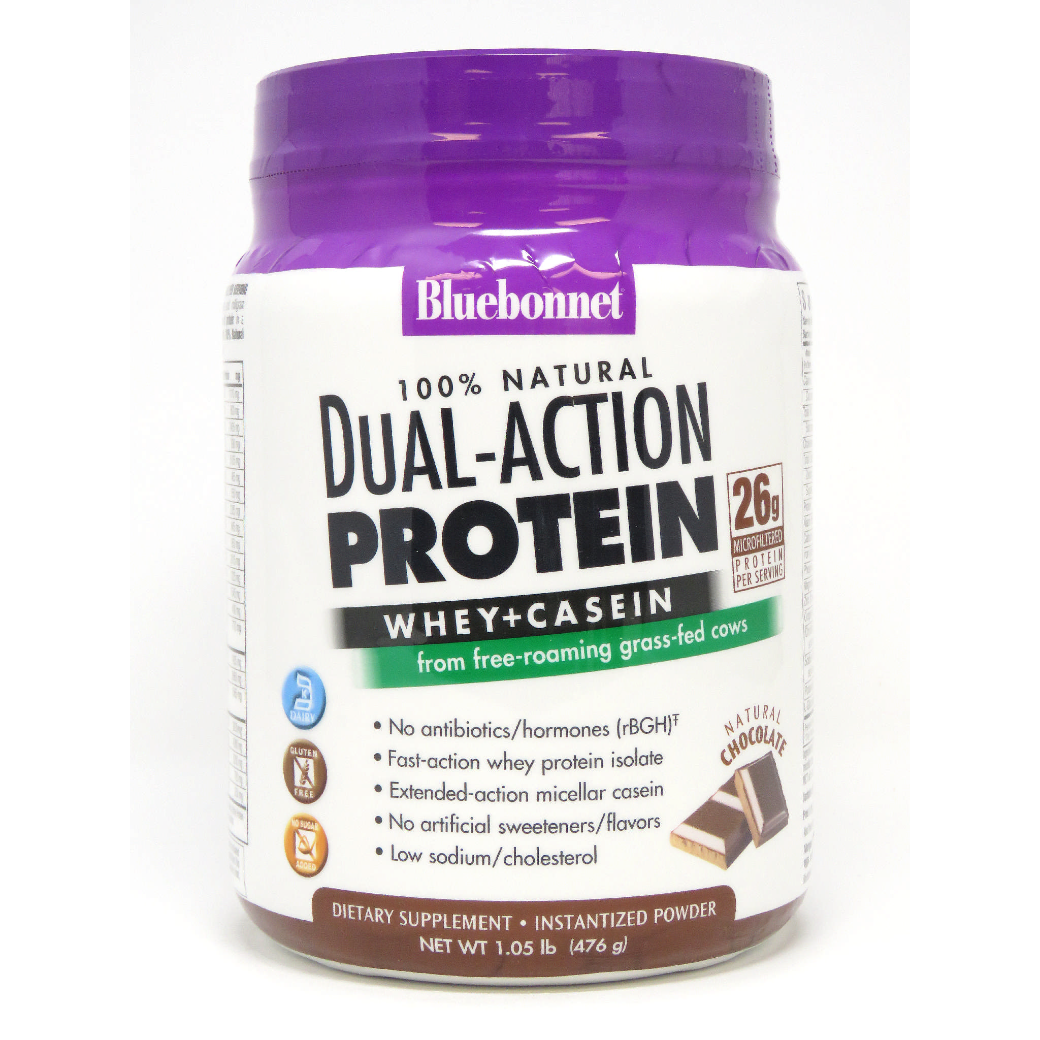 Bluebonnet - Protein Dual Act Nat Choc