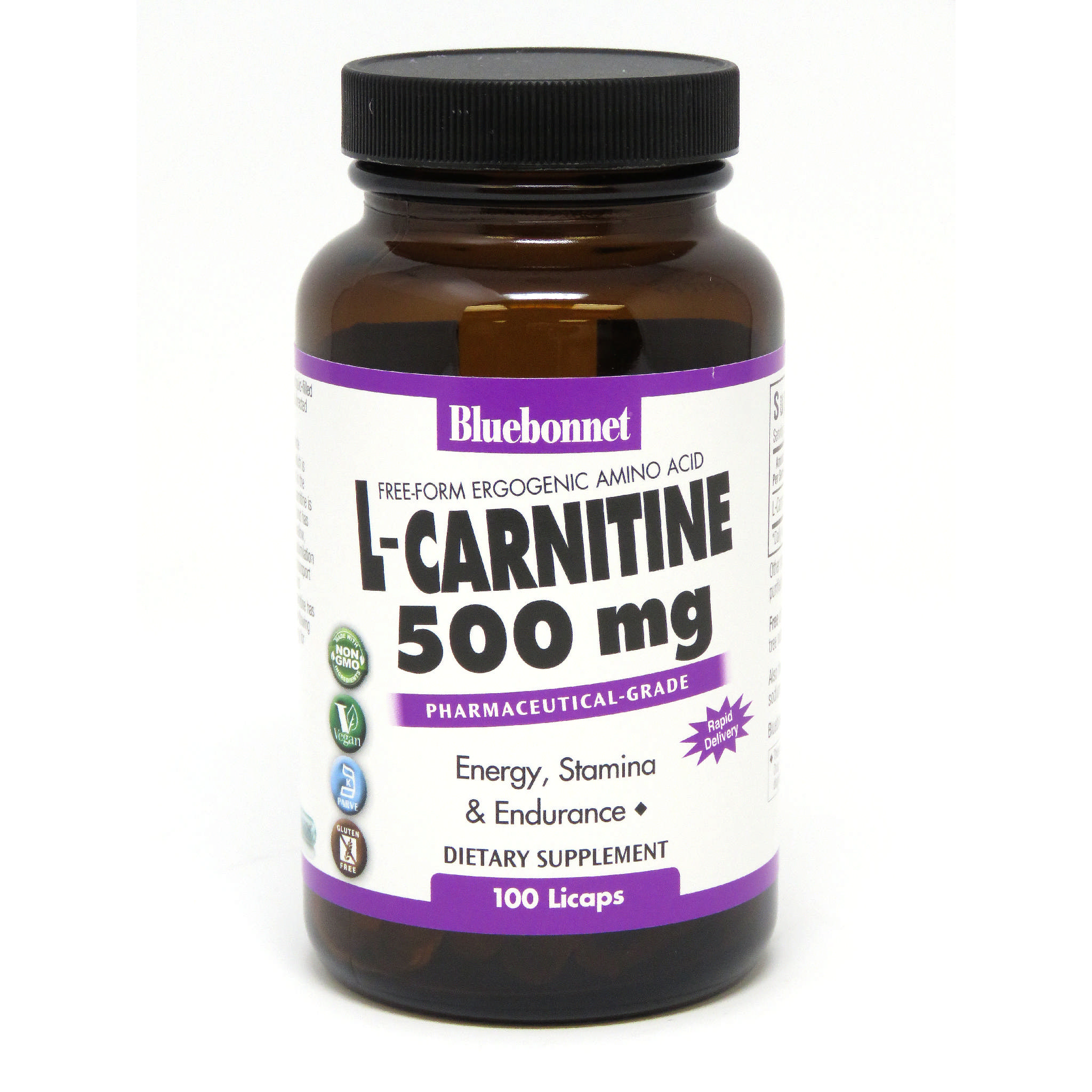 Bluebonnet - Carnitine 500 mg Licaps
