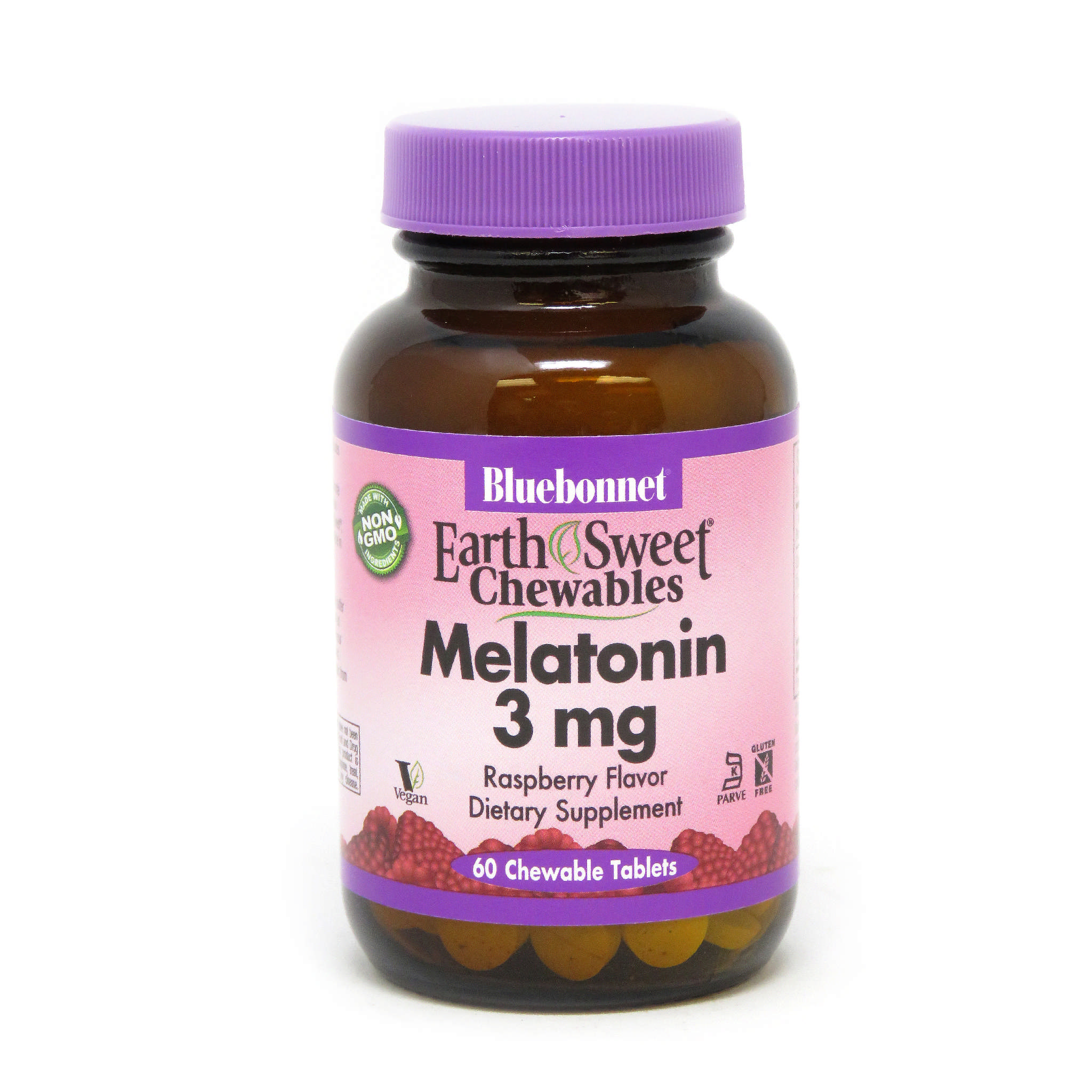 Bluebonnet - Melatonin 3 mg chew Rasp