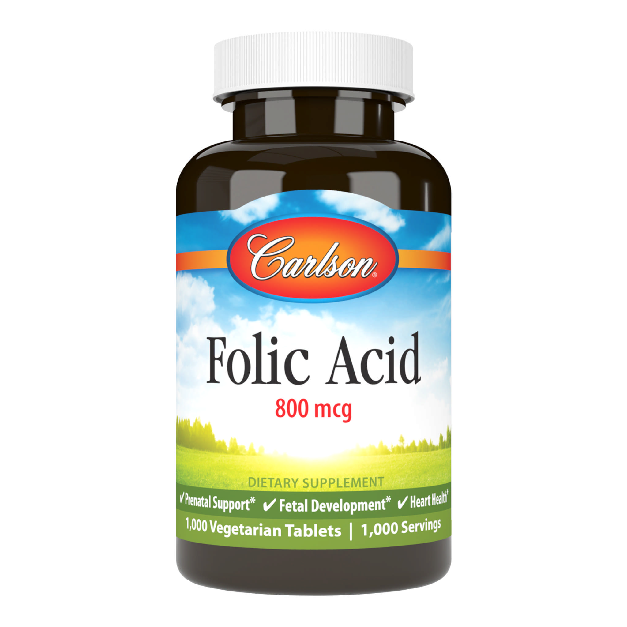 Carlson Laboratories - Folic Acid 800 (1000 tab)