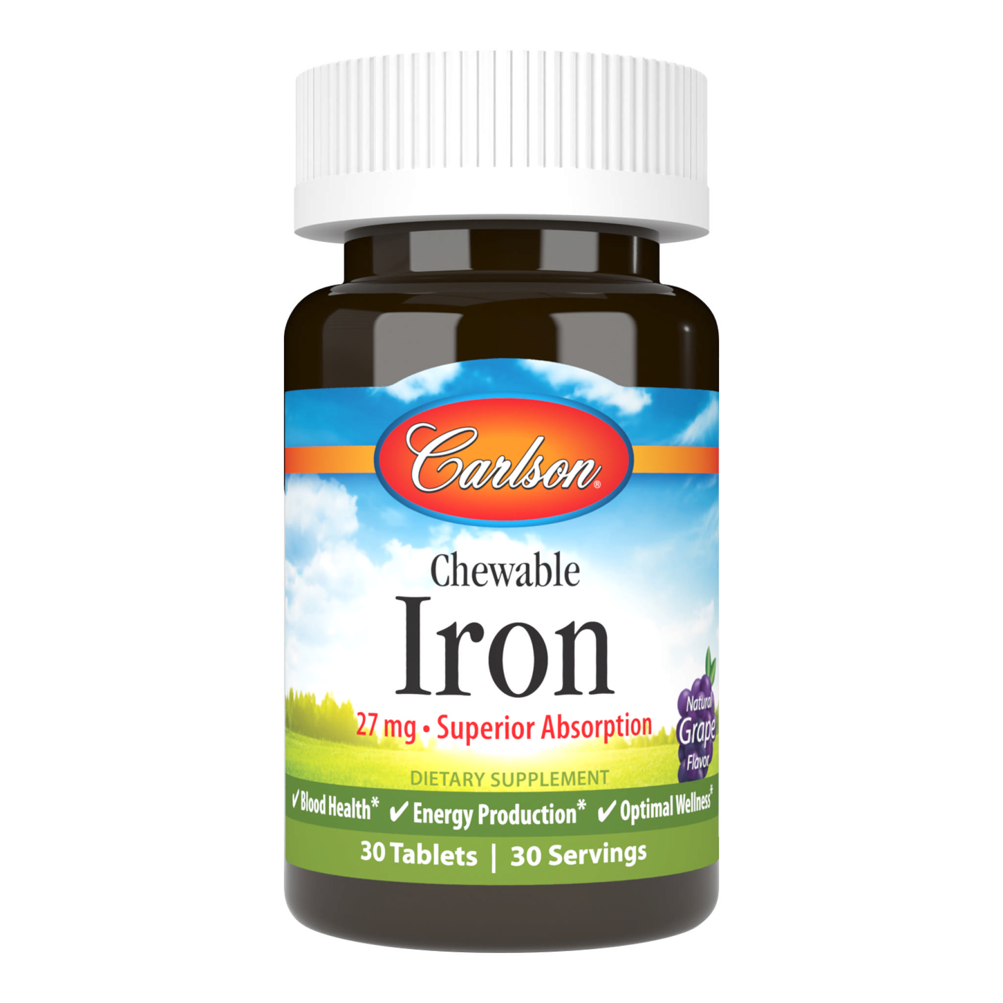 Carlson Laboratories - Iron 27 mg Chew Tasty Grape