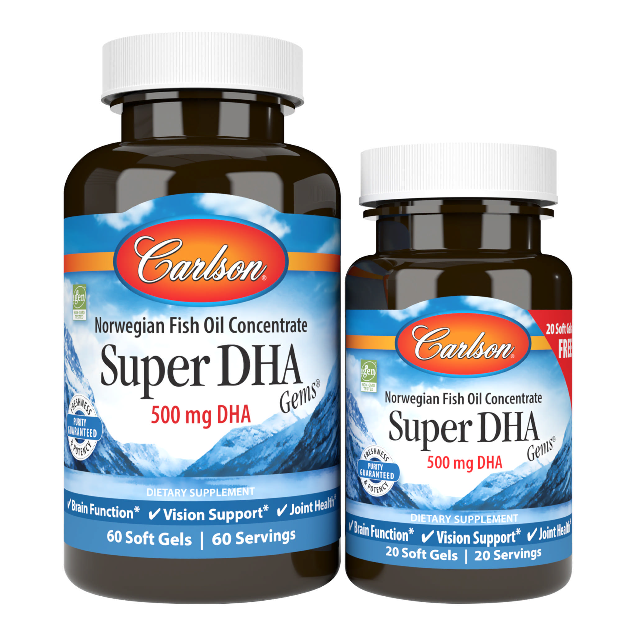 Carlson Laboratories - Dha Super Gems 60 + 20