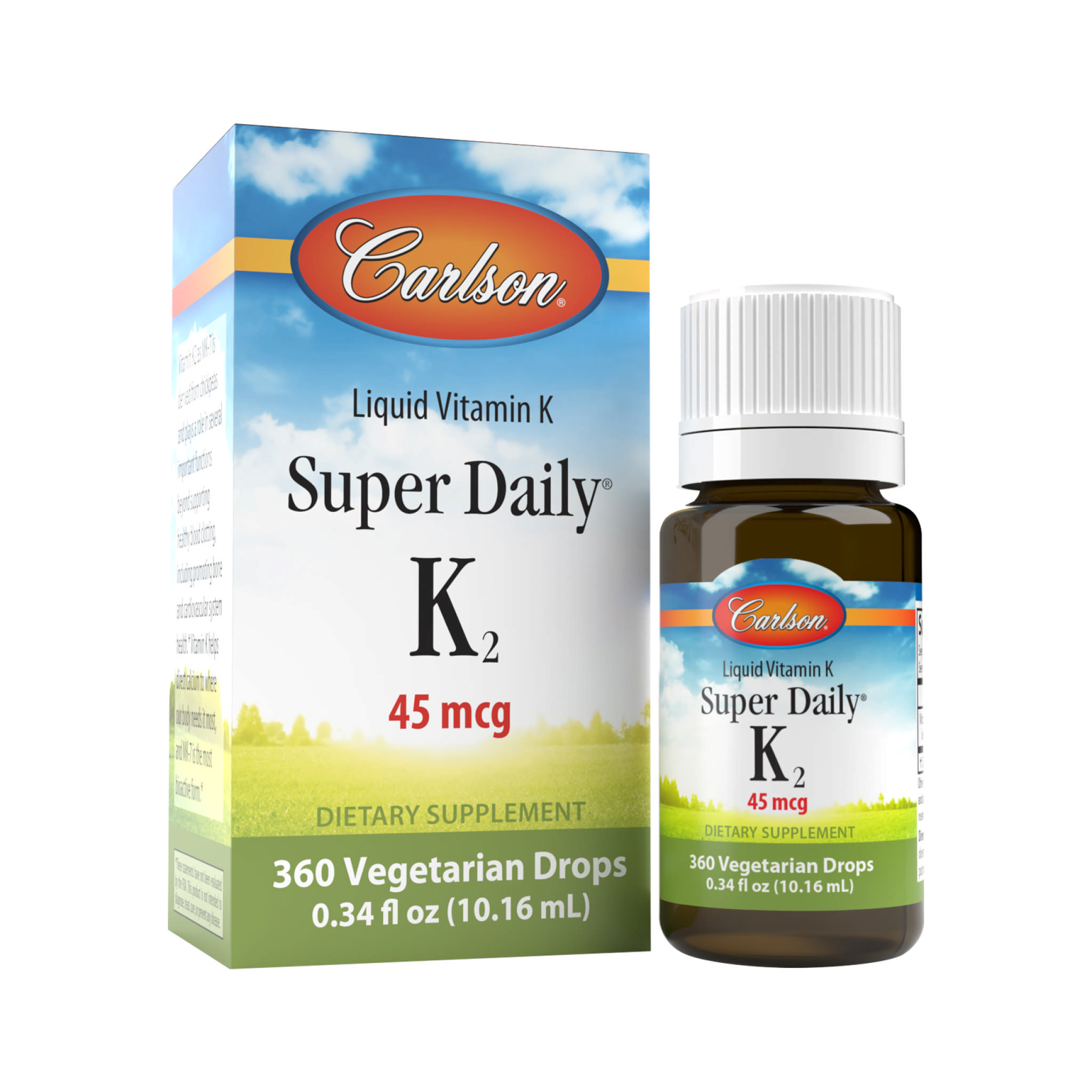 Carlson Laboratories - K2 Daily Super Drops 45 mcg