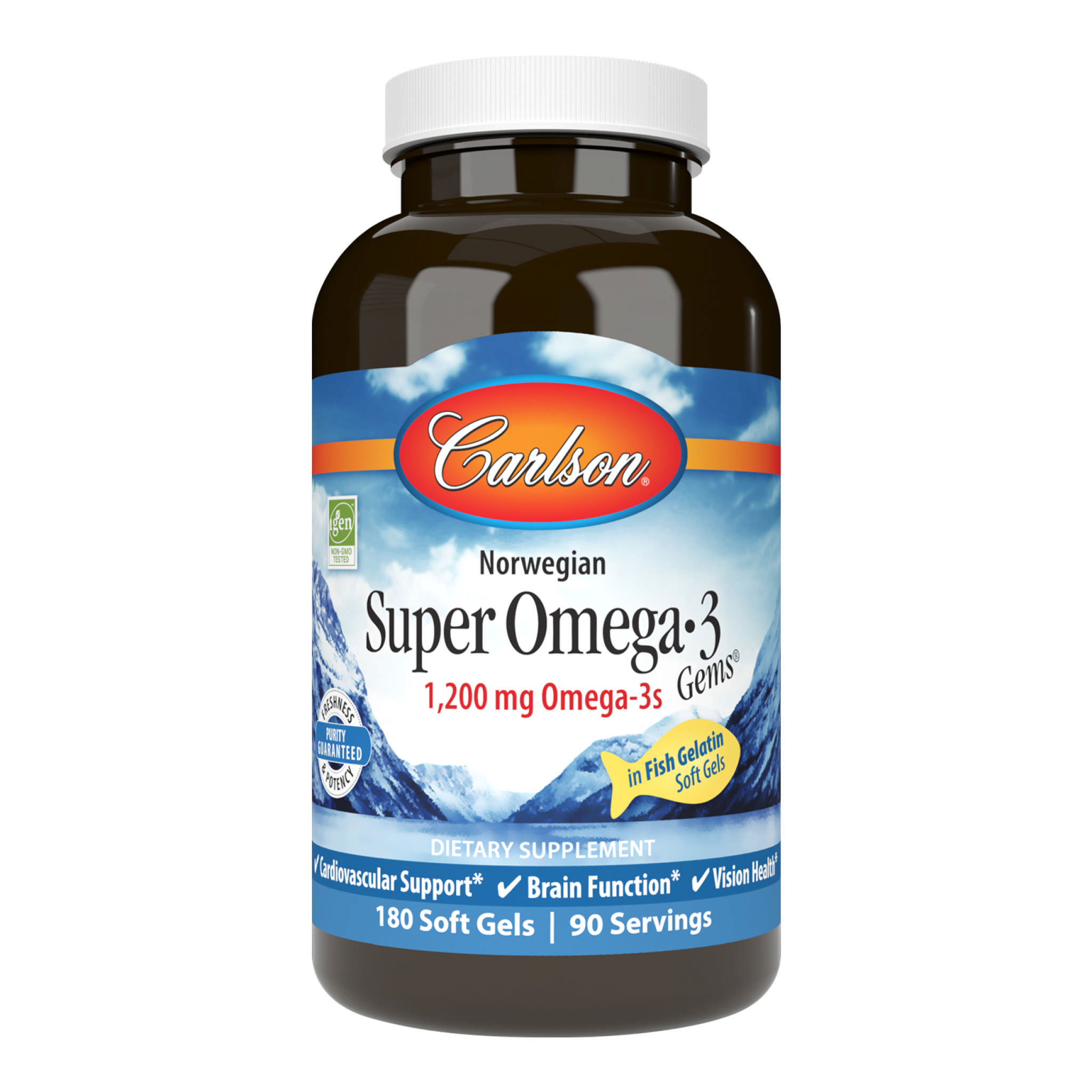 Carlson Laboratories - Omega 3 Super 1200 Fish Gelat