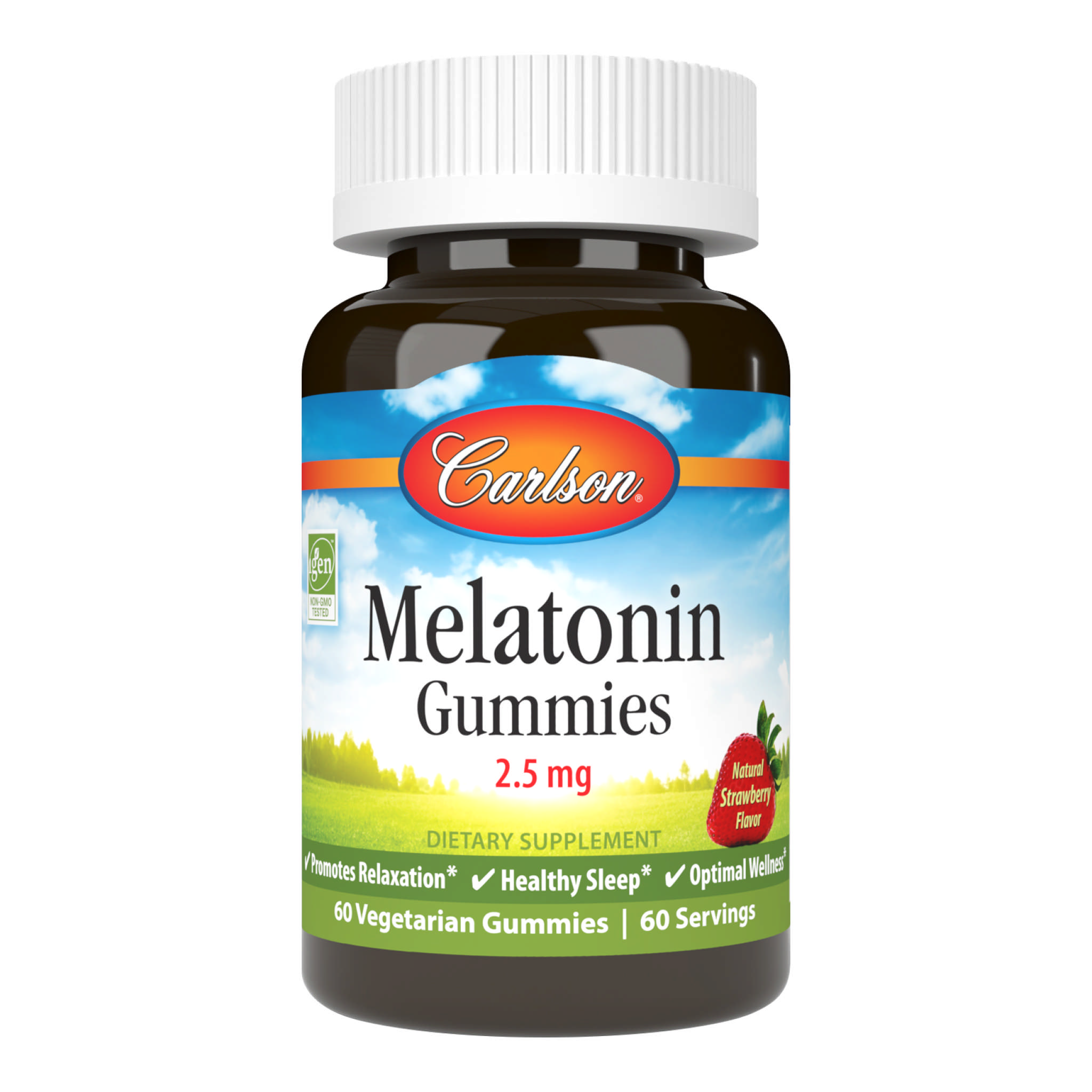 Carlson Laboratories - Melatonin 2.5 mg Gumm Straw
