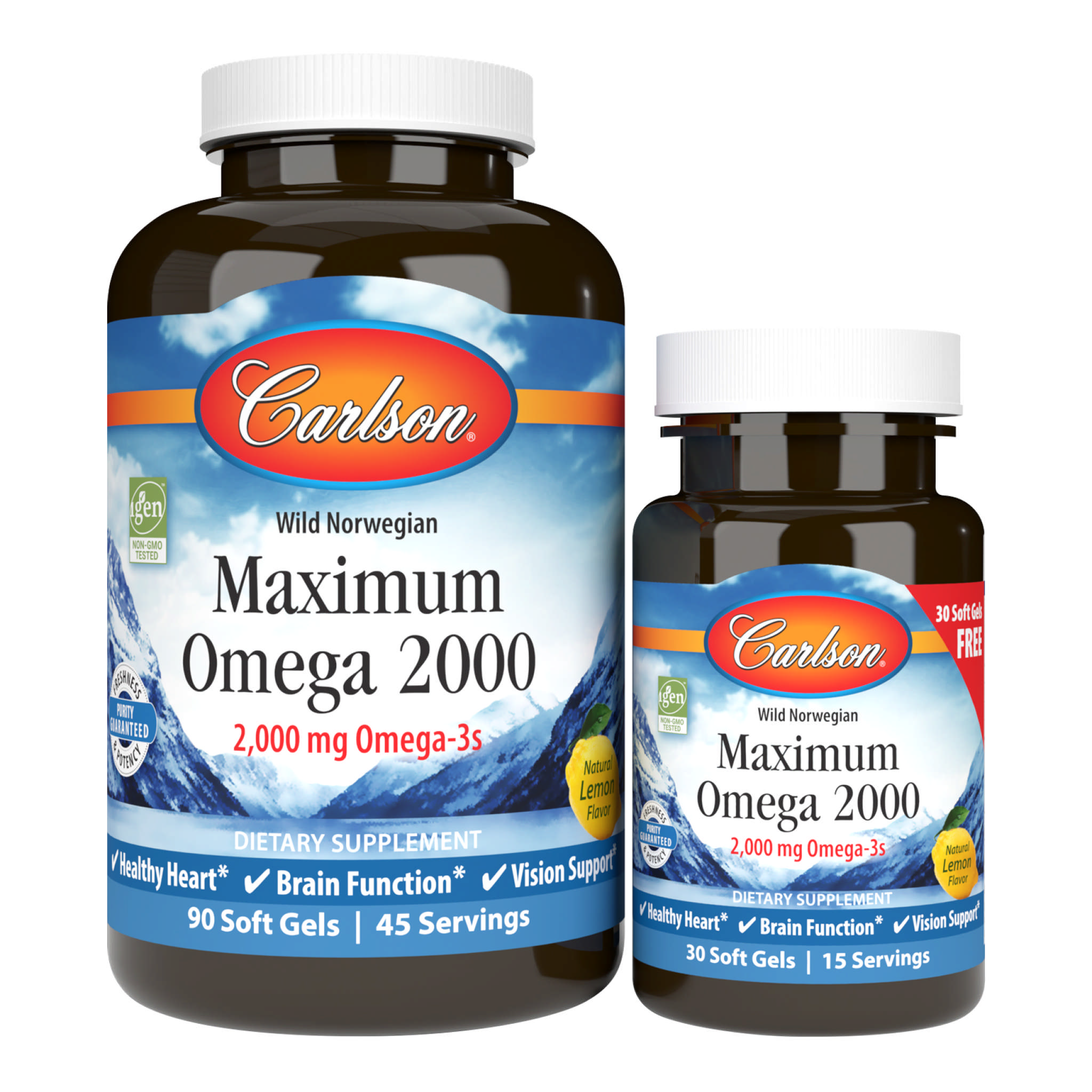 Carlson Laboratories - Omega 3 2000 Maximum softgel