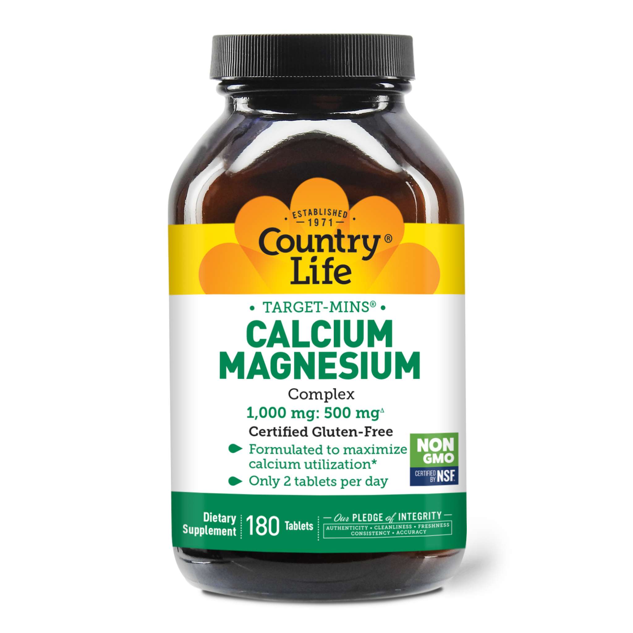 Country Life - Calcium Magnesium 1000/500 tab