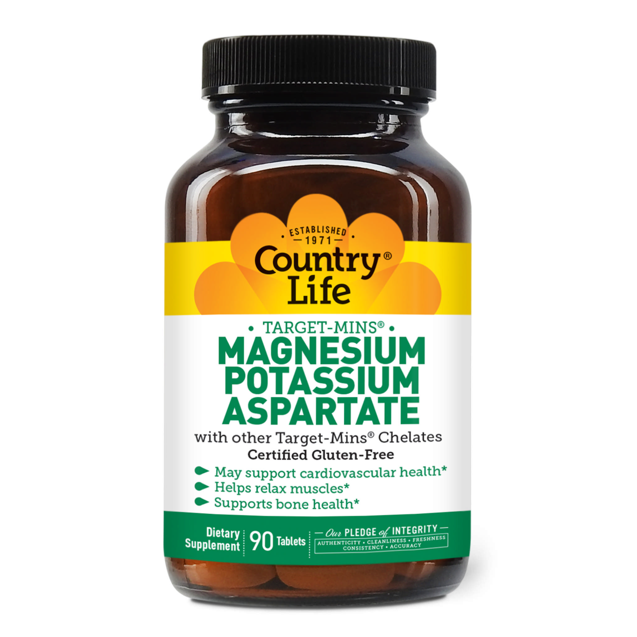 Country Life - Magnesium Potassium Aspartate
