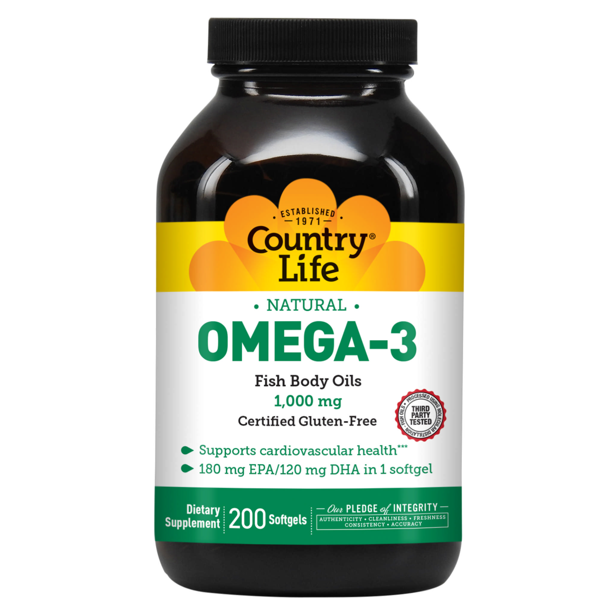 Country Life - Omega 3 F B O 1000