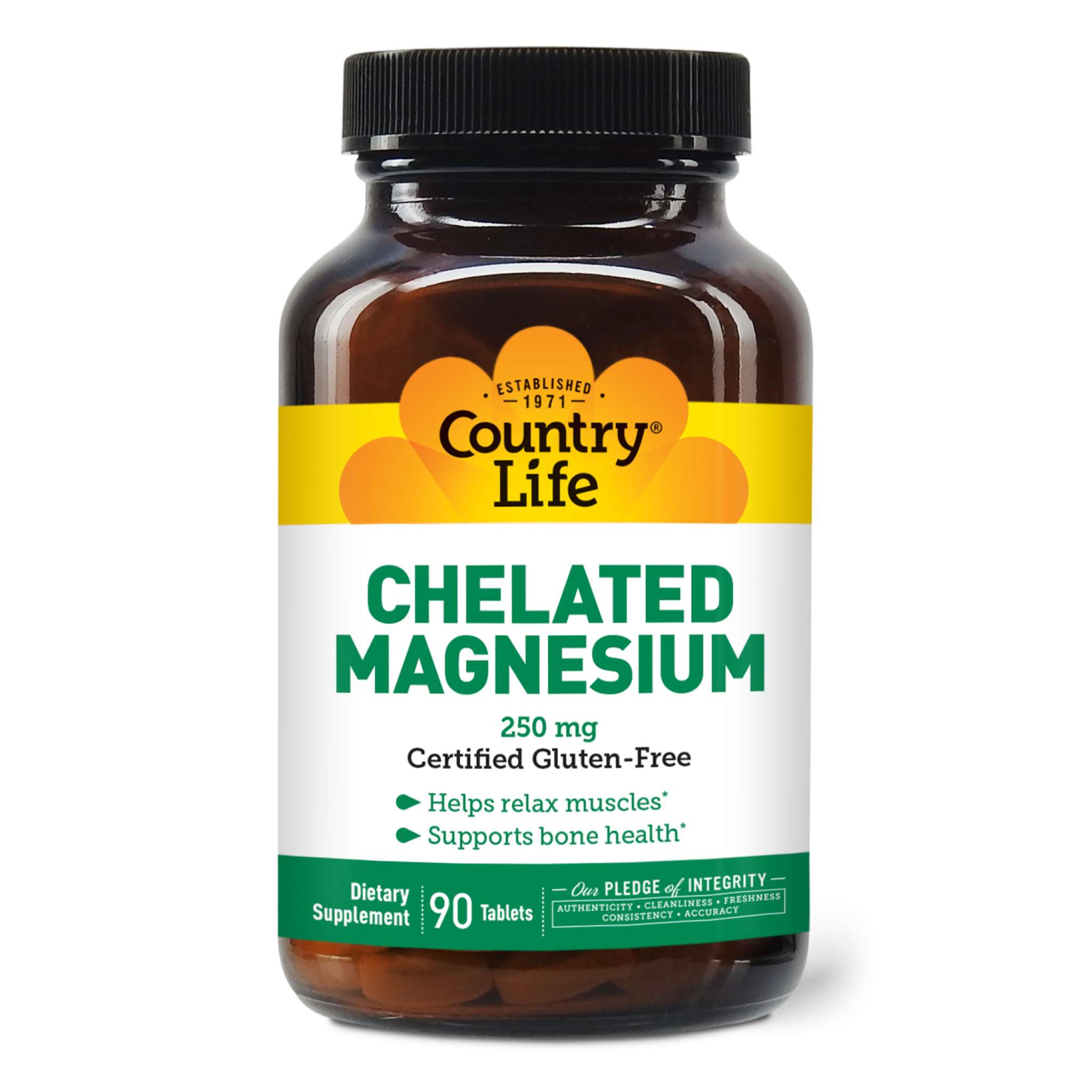 Country Life - Magnesium Chelated 250 mg