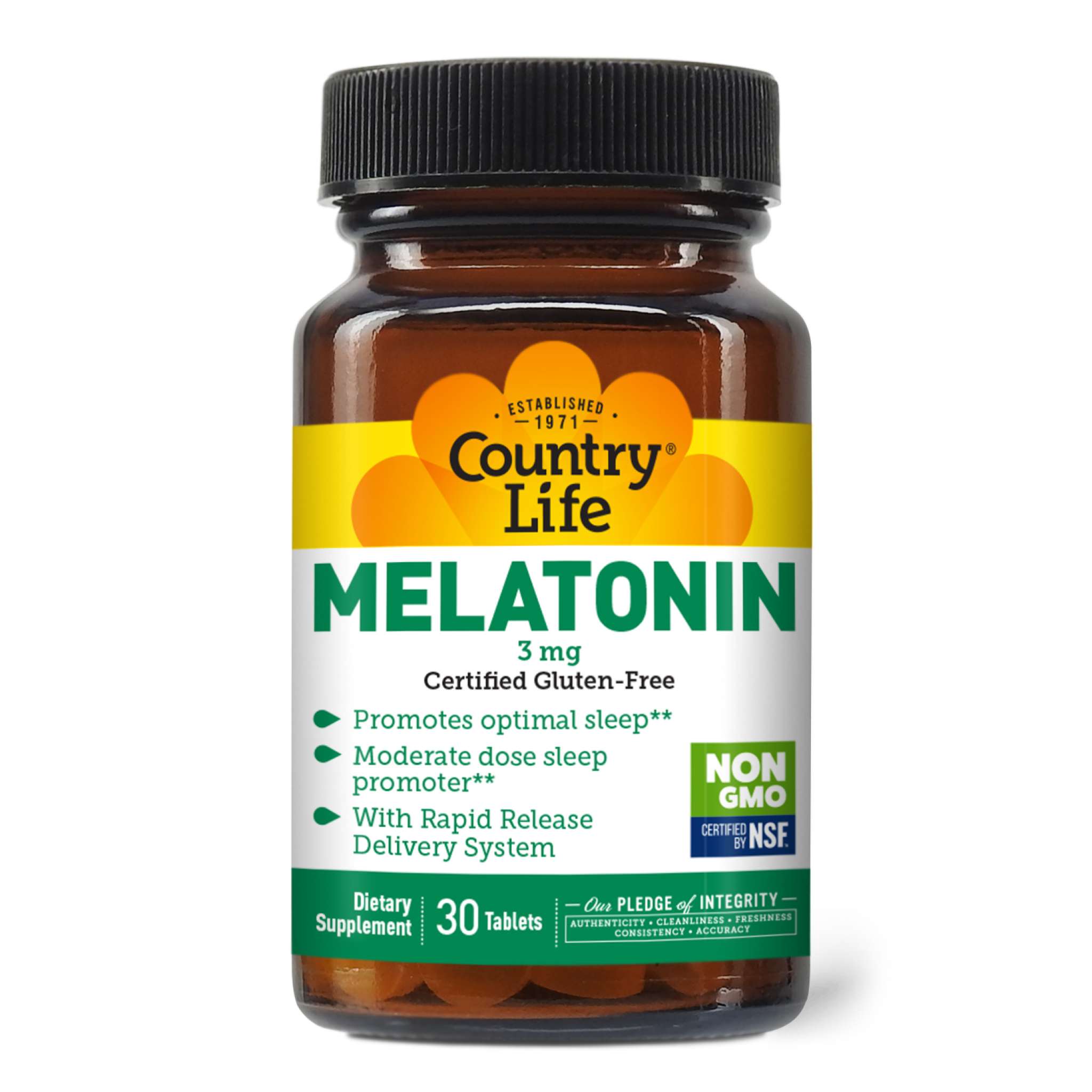 Country Life - Melatonin 3 mg Rapid Release