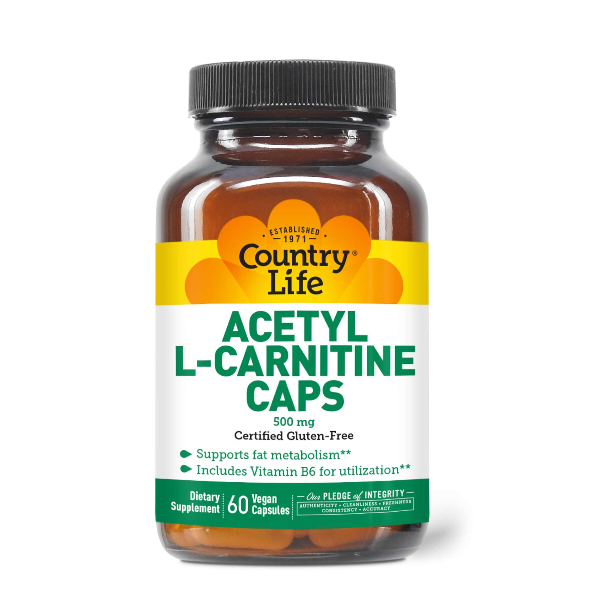 Country Life - Acetyl L Carnitine 500