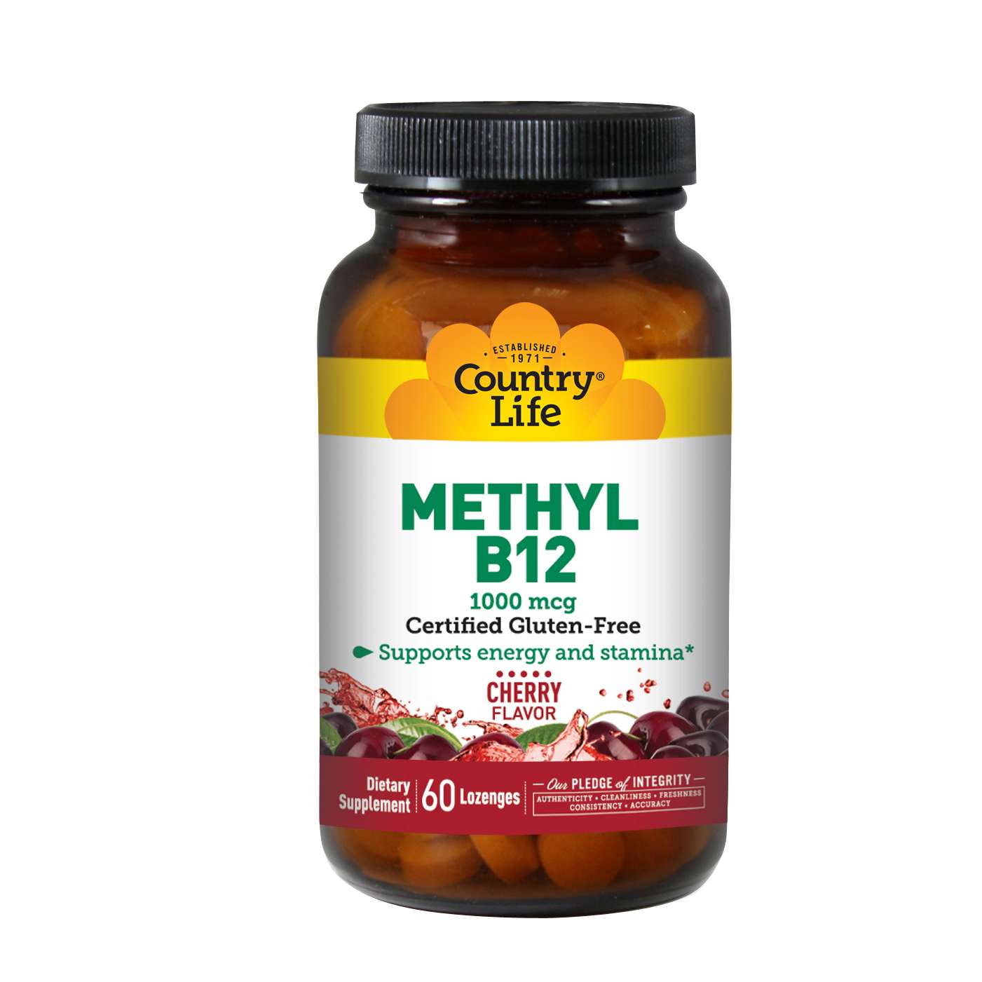 Country Life - Methyl B12 1000 mcg Cherry