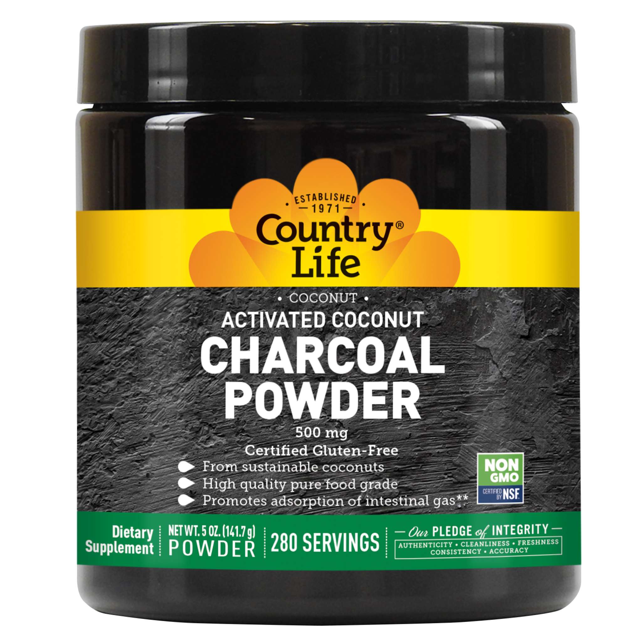 Country Life - Coconut Charcoal Activ powder