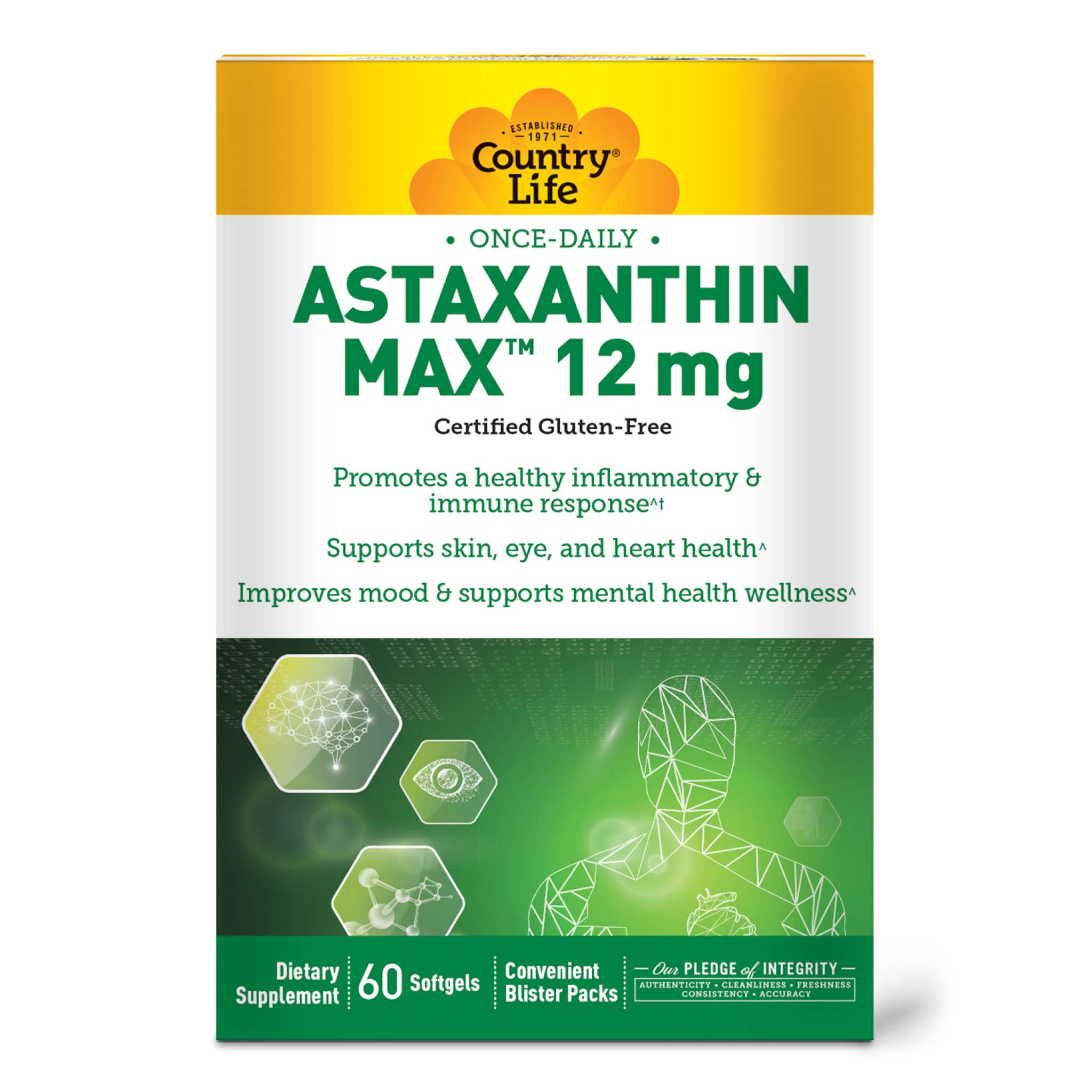 Country Life - Astaxanthin Max 12 mg softgel
