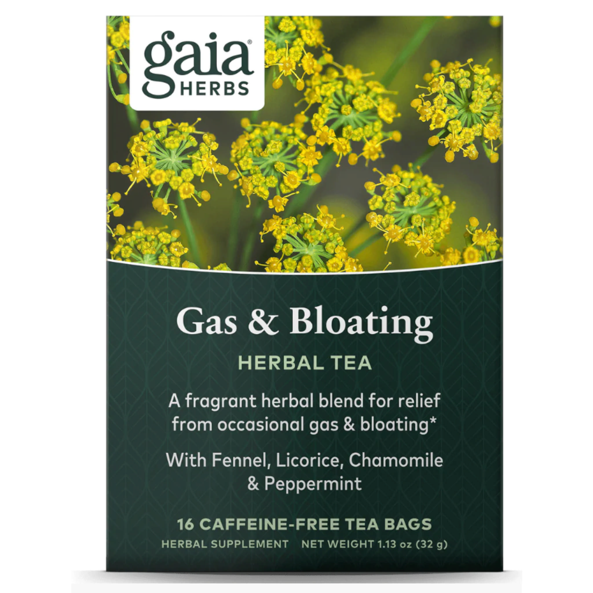 Gaia Herbs - Gas And Bloating Tea