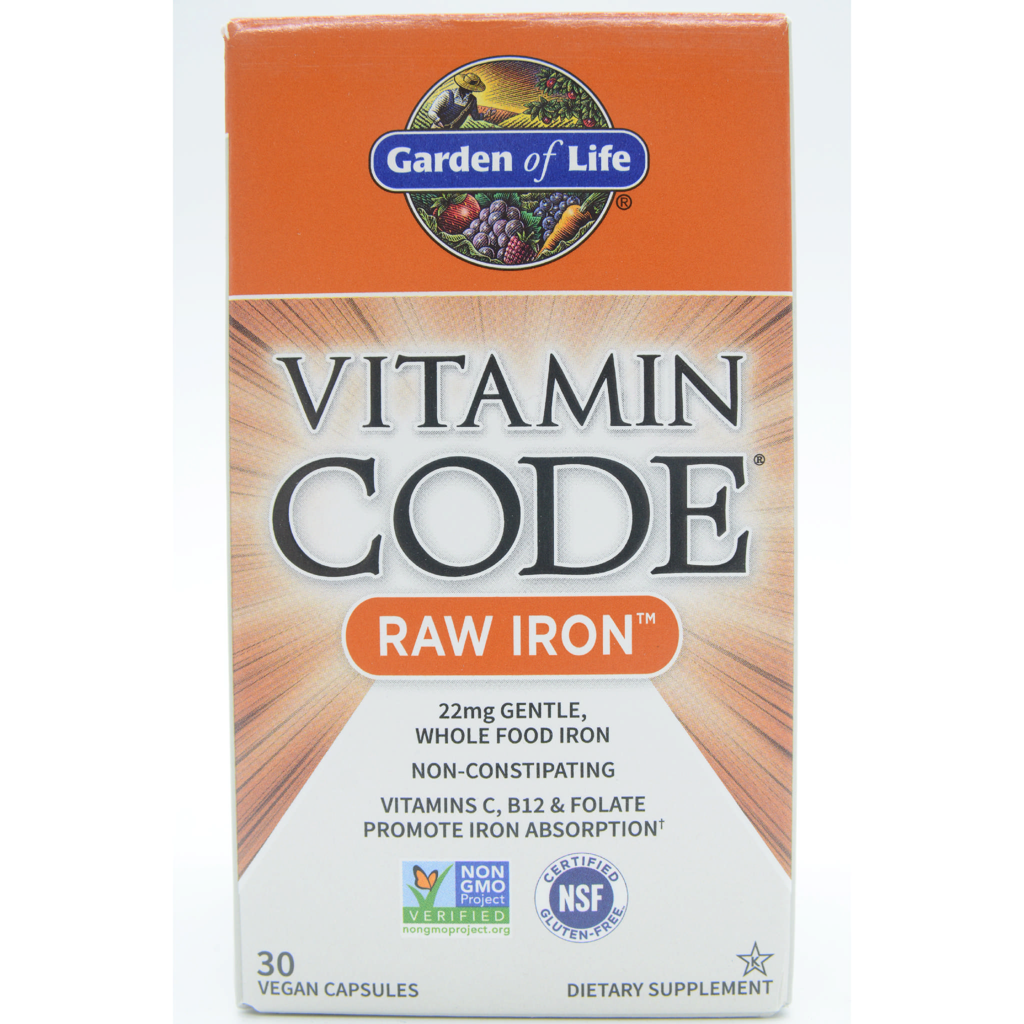 Garden Of Life - Iron 22 mg Raw Vitamin Code