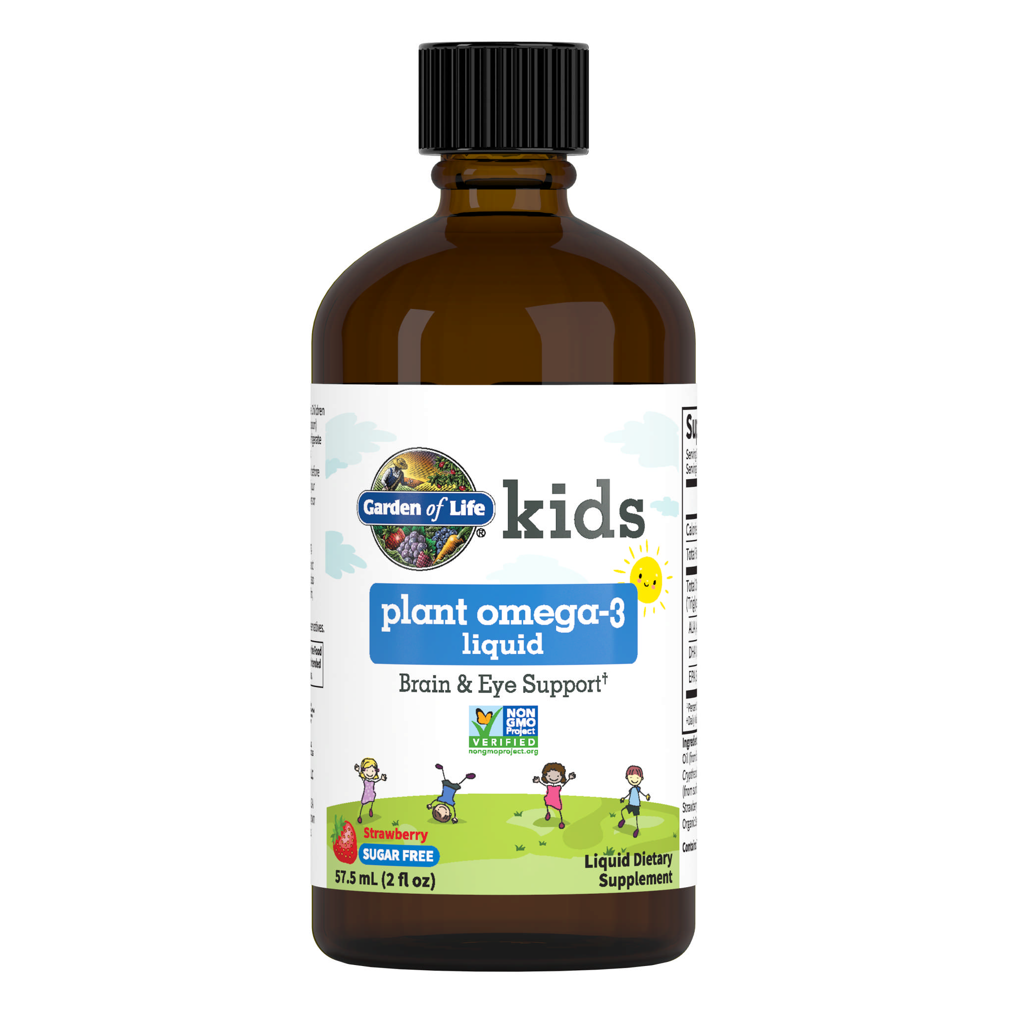 Garden Of Life - Omega 3 Plant liq Kids Straw