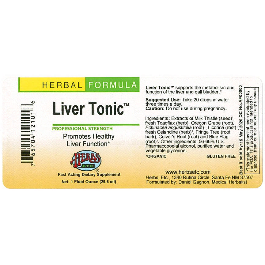 Herbs Etc - Liver Tonic (Milk Thisl)