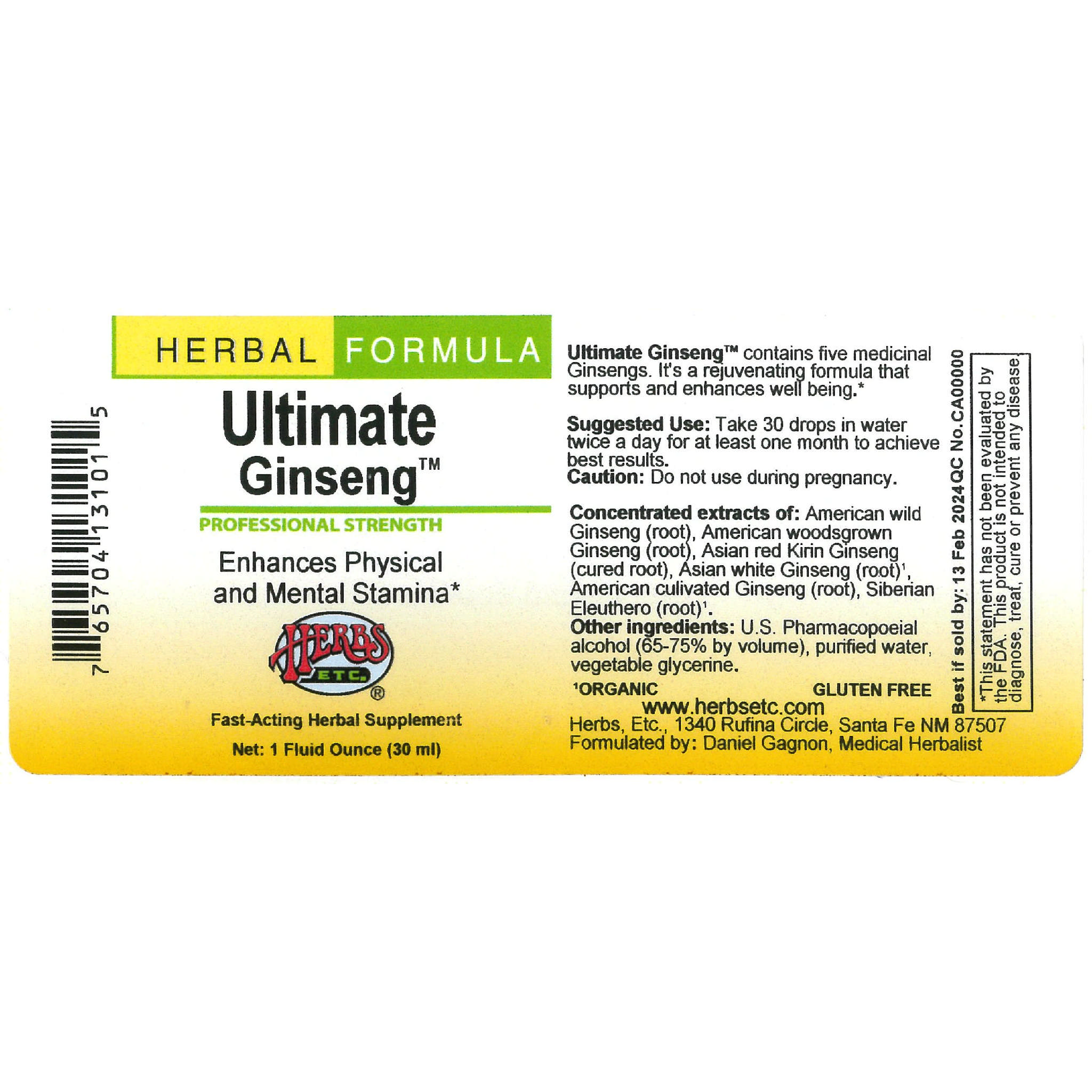 Herbs Etc - Ginseng Ultimate 7