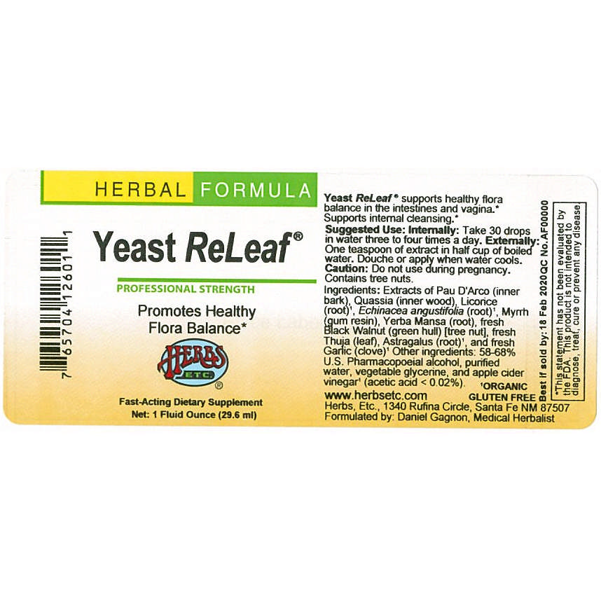 Herbs Etc - Yeast Releaf