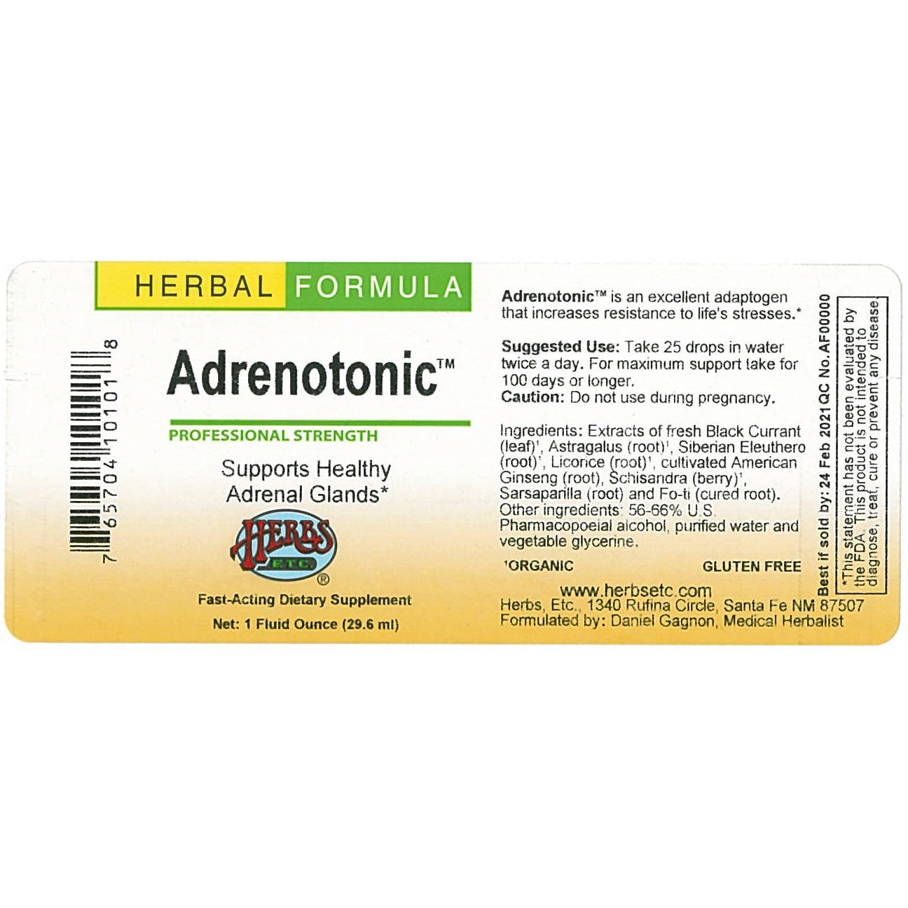 Herbs Etc - Adrenotonic