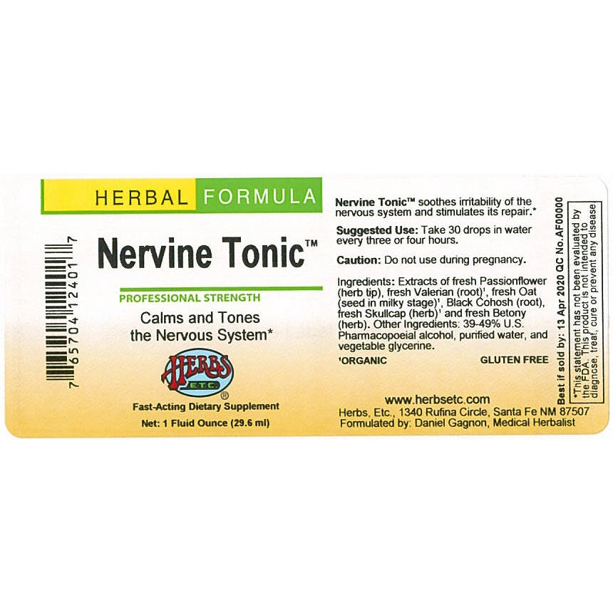 Herbs Etc - Nervine Tonic