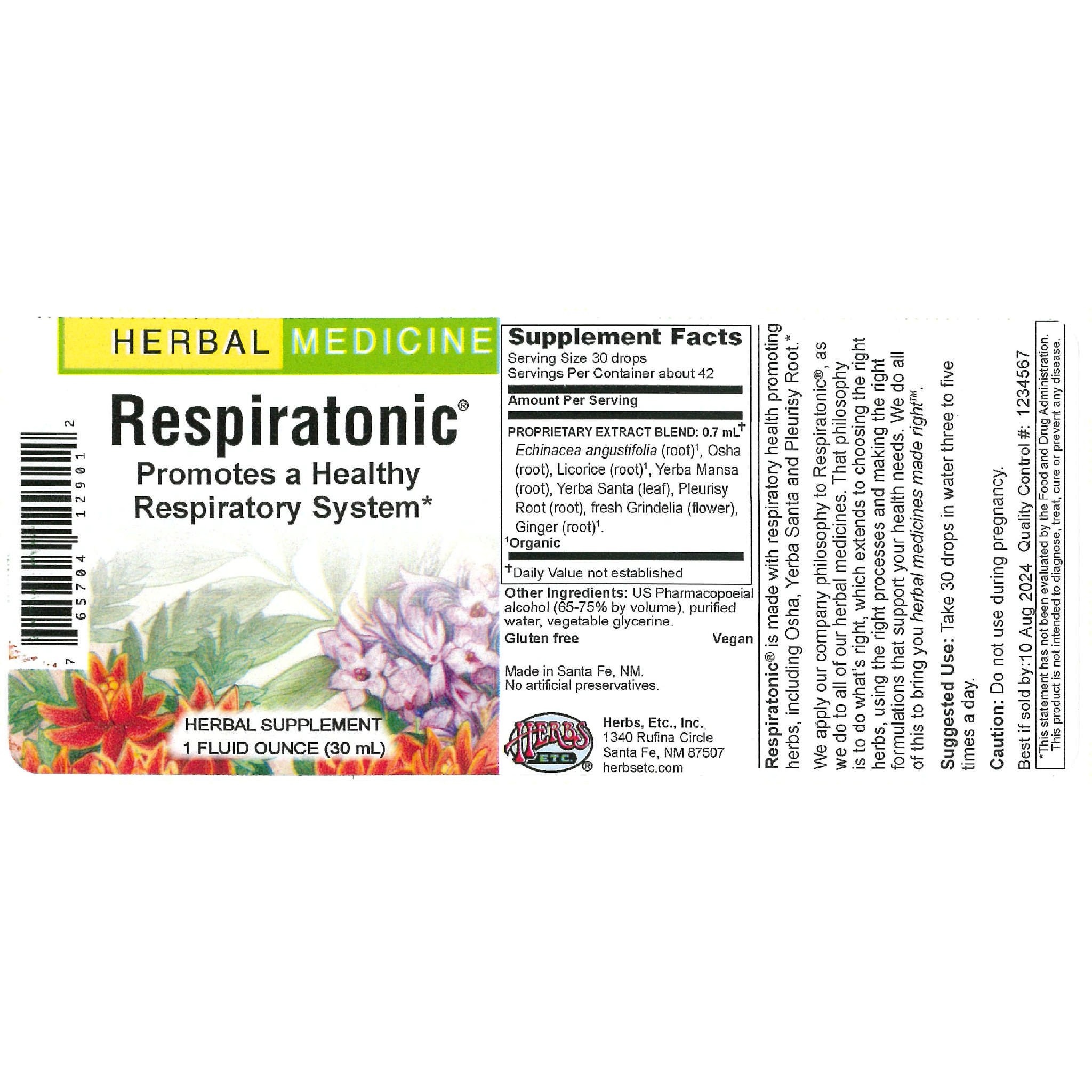 Herbs Etc - Respiratonic