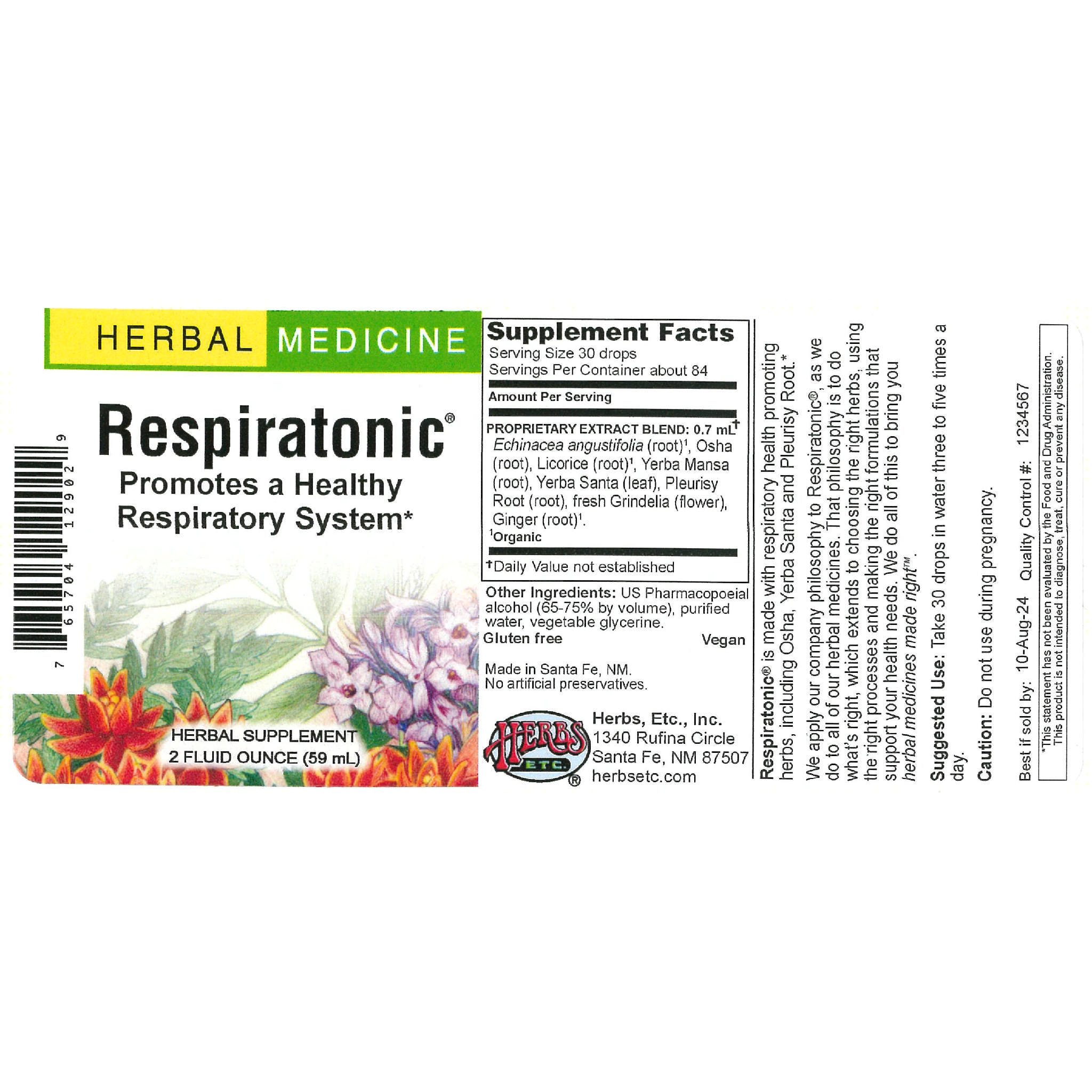 Herbs Etc - Respiratonic