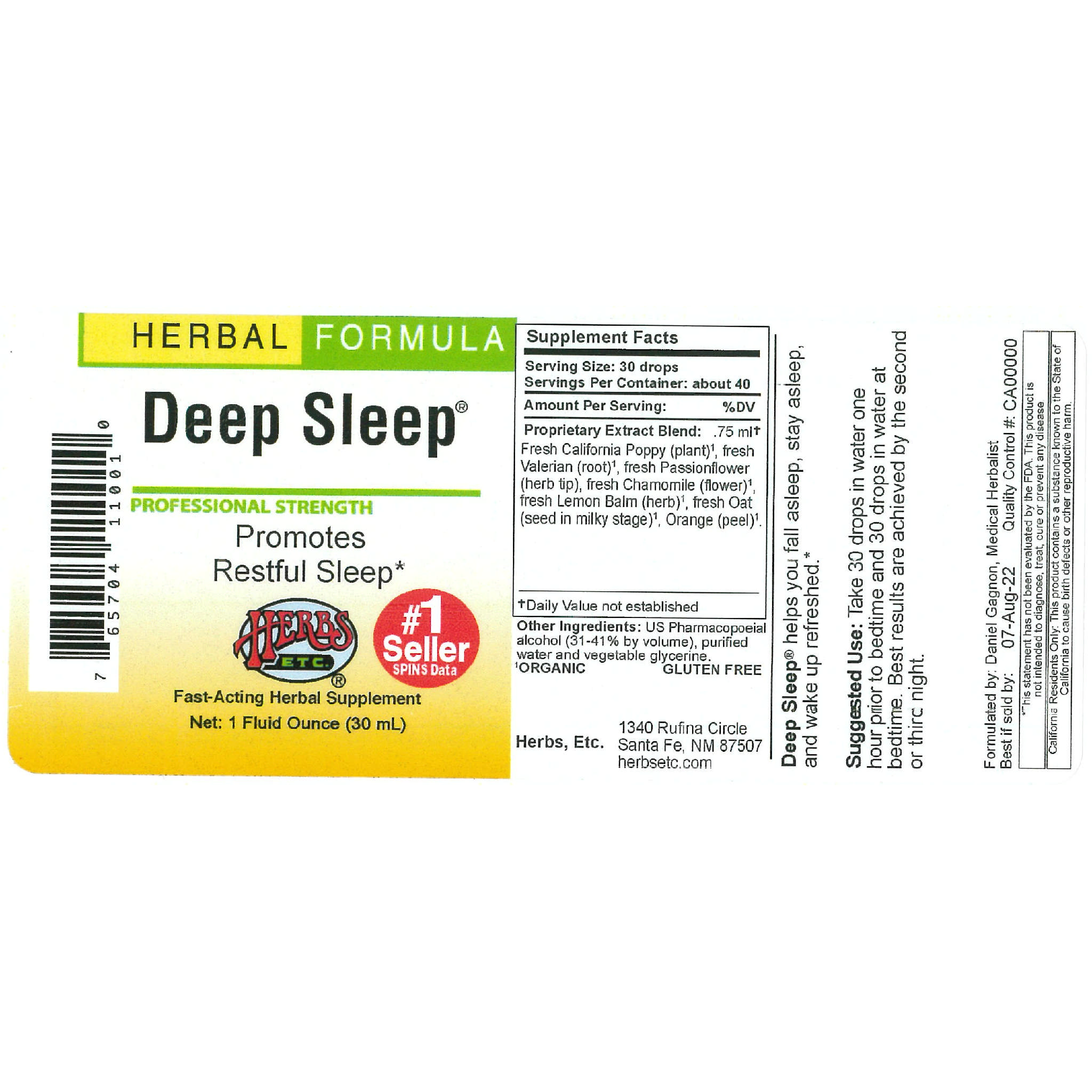Herbs Etc - Deep Sleep