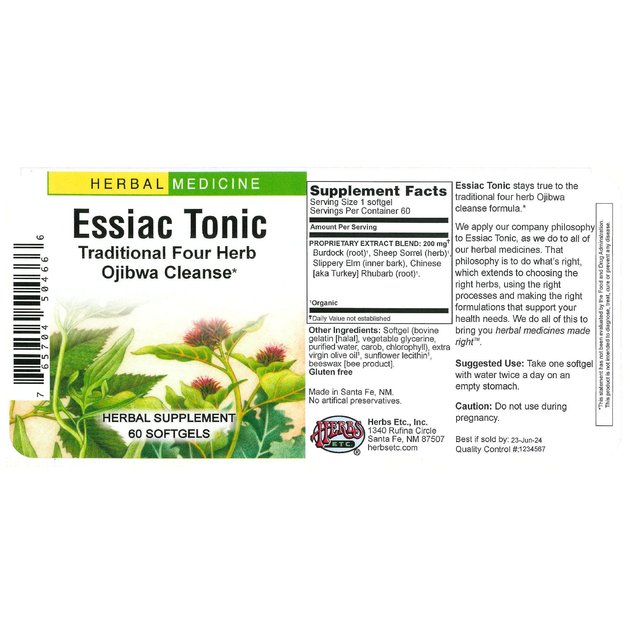 Herbs Etc - Essiac Tonic