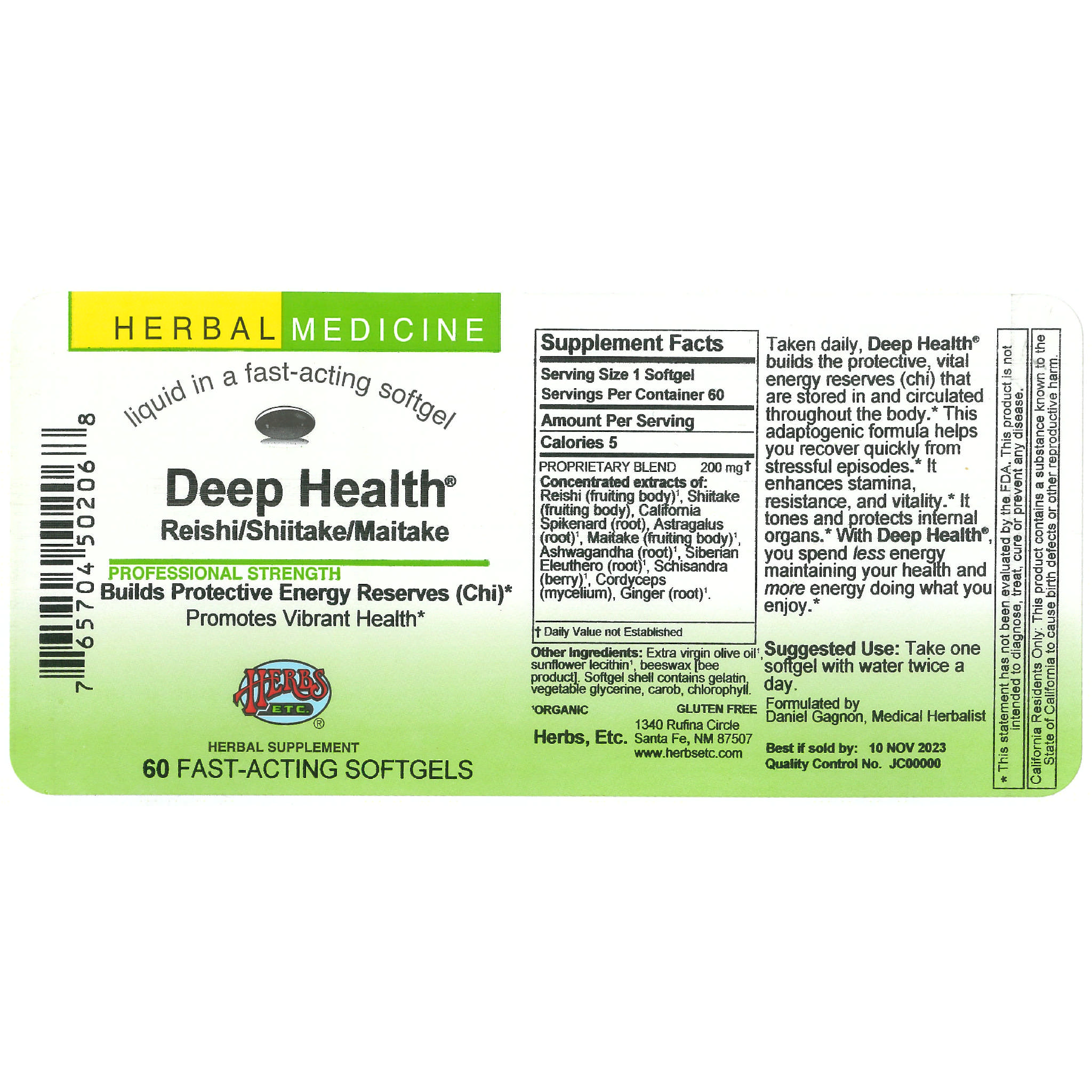 Herbs Etc - Deep Health softgel