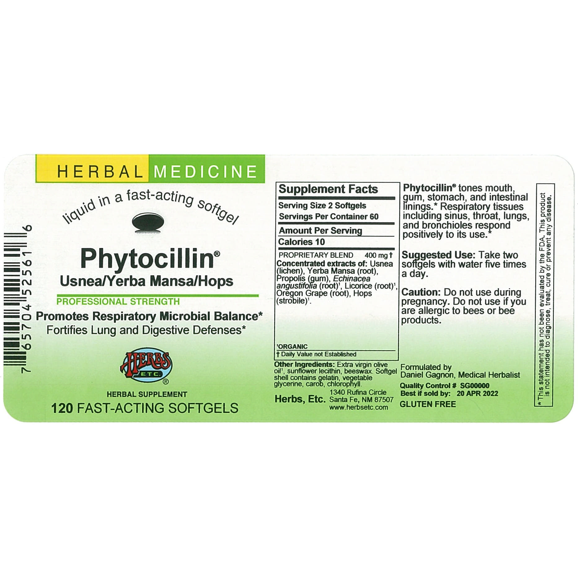 Herbs Etc - Phytocillin softgel