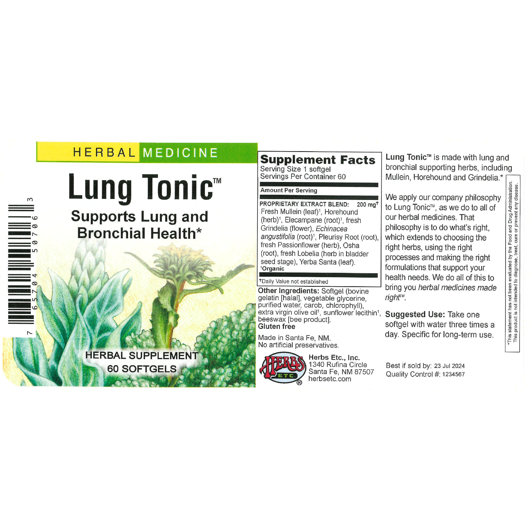 Herbs Etc - Lung Tonic