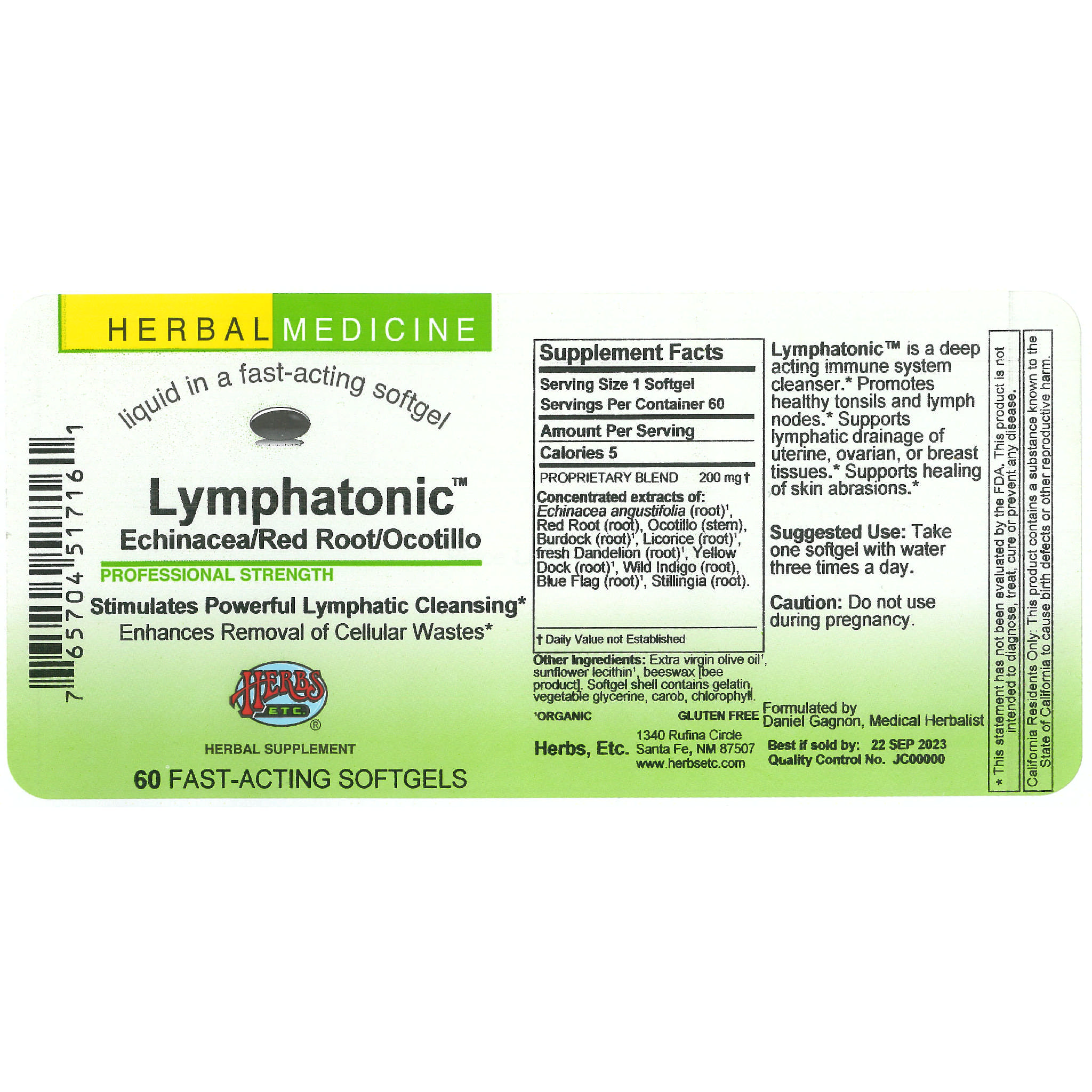 Herbs Etc - Lymphatonic