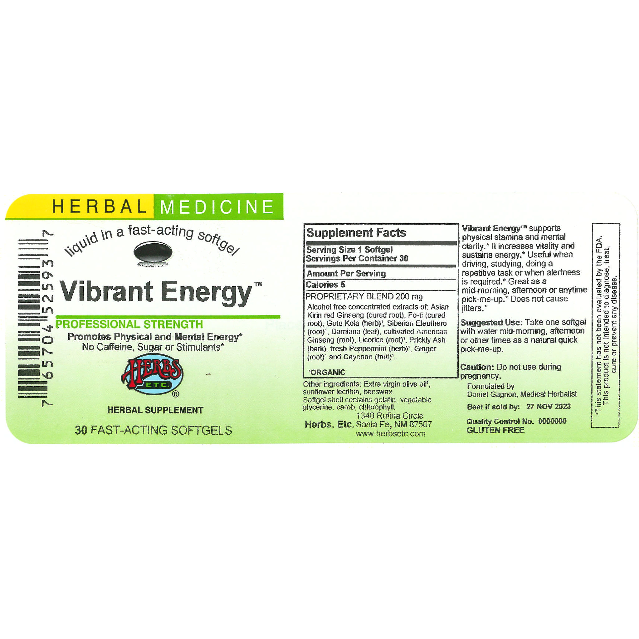 Herbs Etc - Vibrant Energy