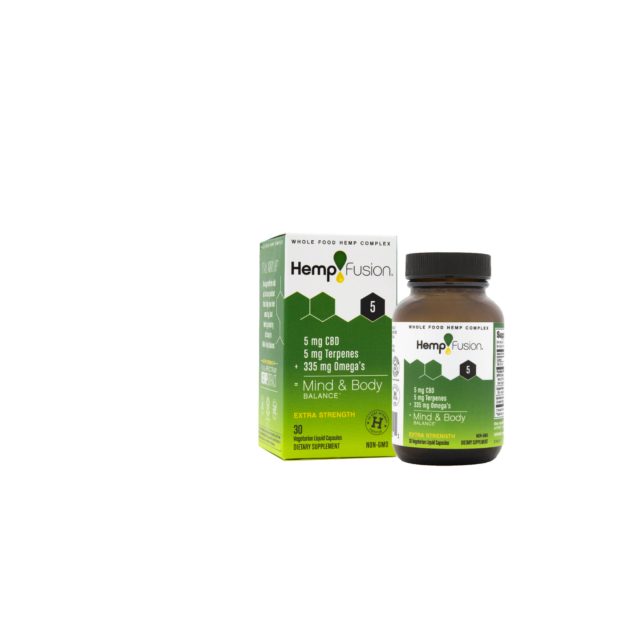 Hemp Fusion - Cbd 5 mg liq*** Black Cumi Pep