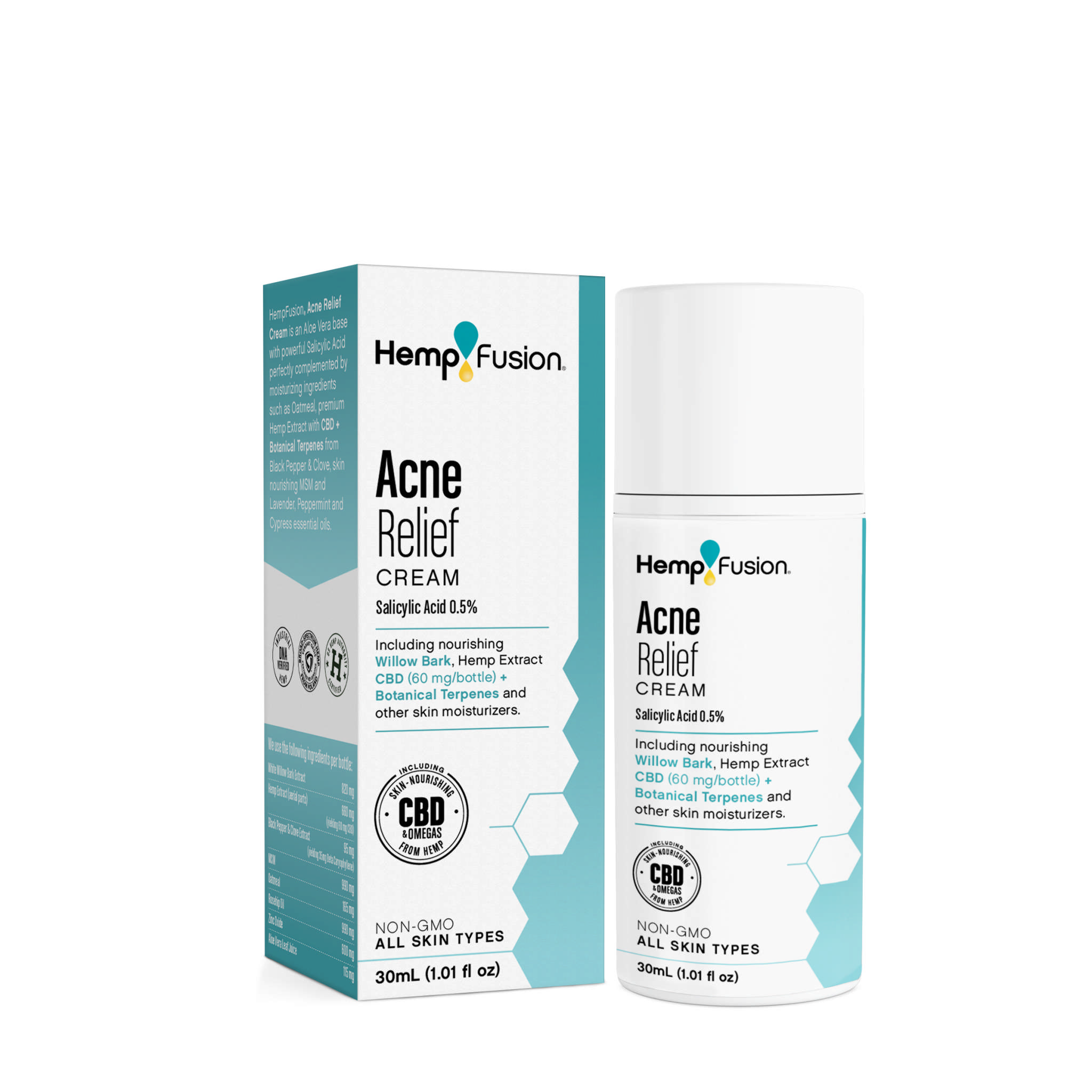 Hemp Fusion - Acne Relief ****crm + 60mg Cbd