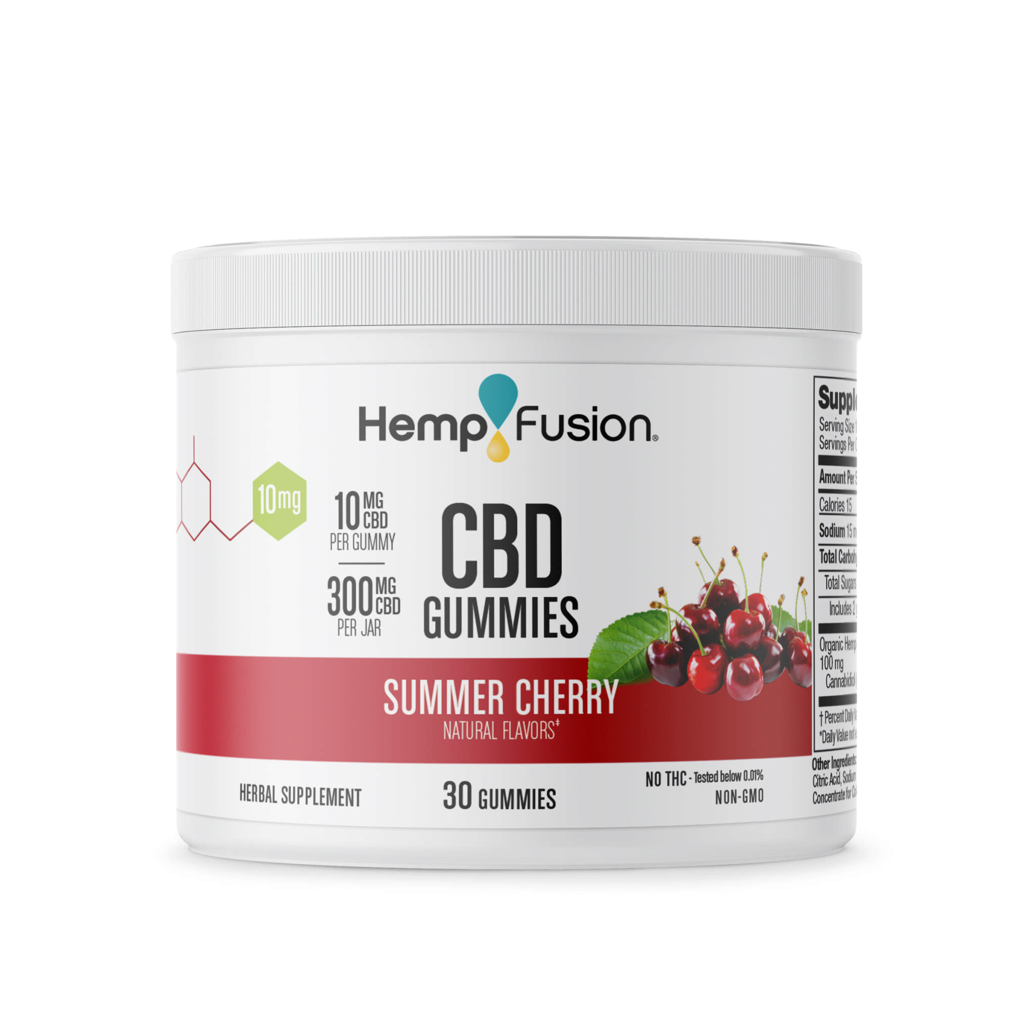 Hemp Fusion - Cbd 10 mg Gummies Cherry