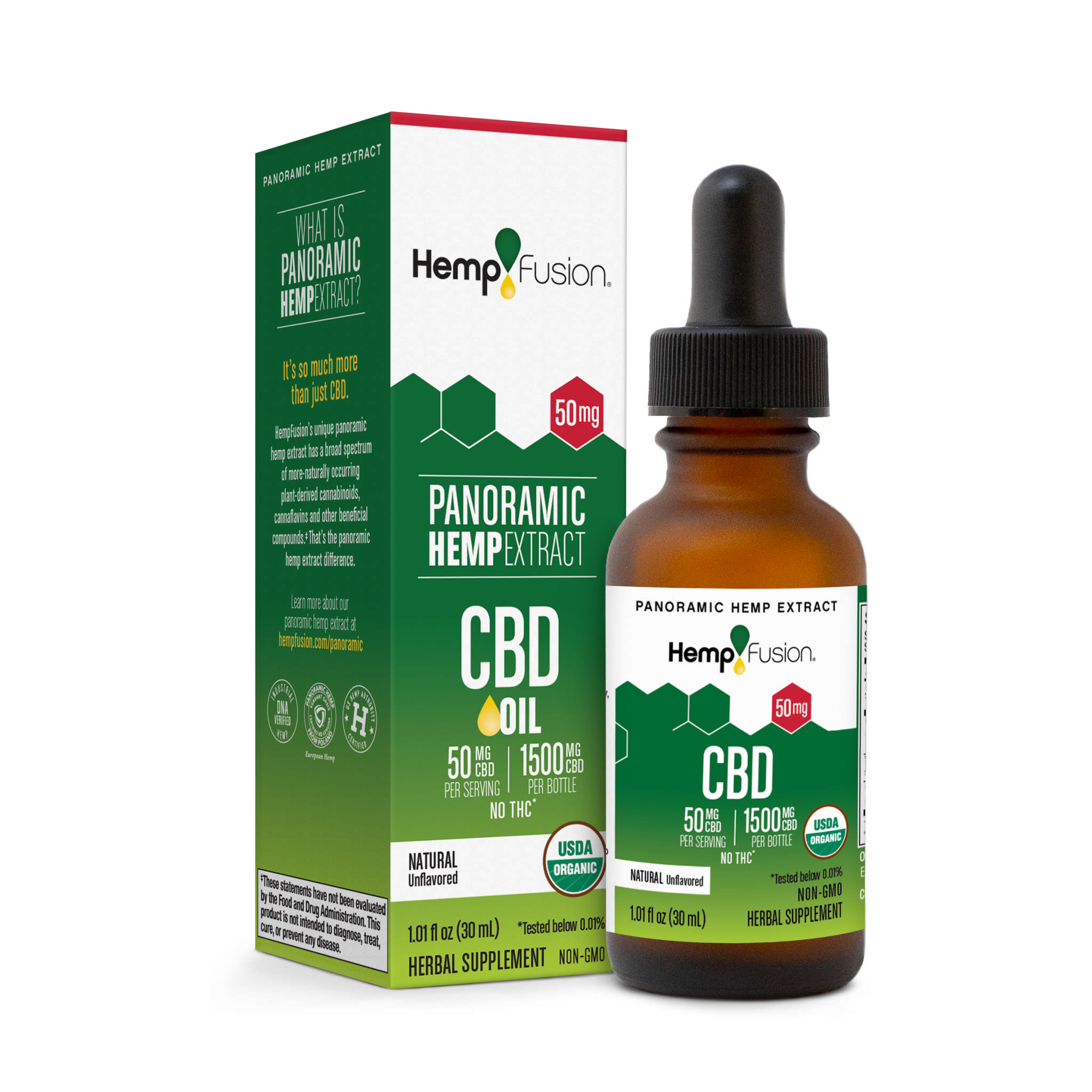Hemp Fusion - Cbd Oil 50 mg Unflav