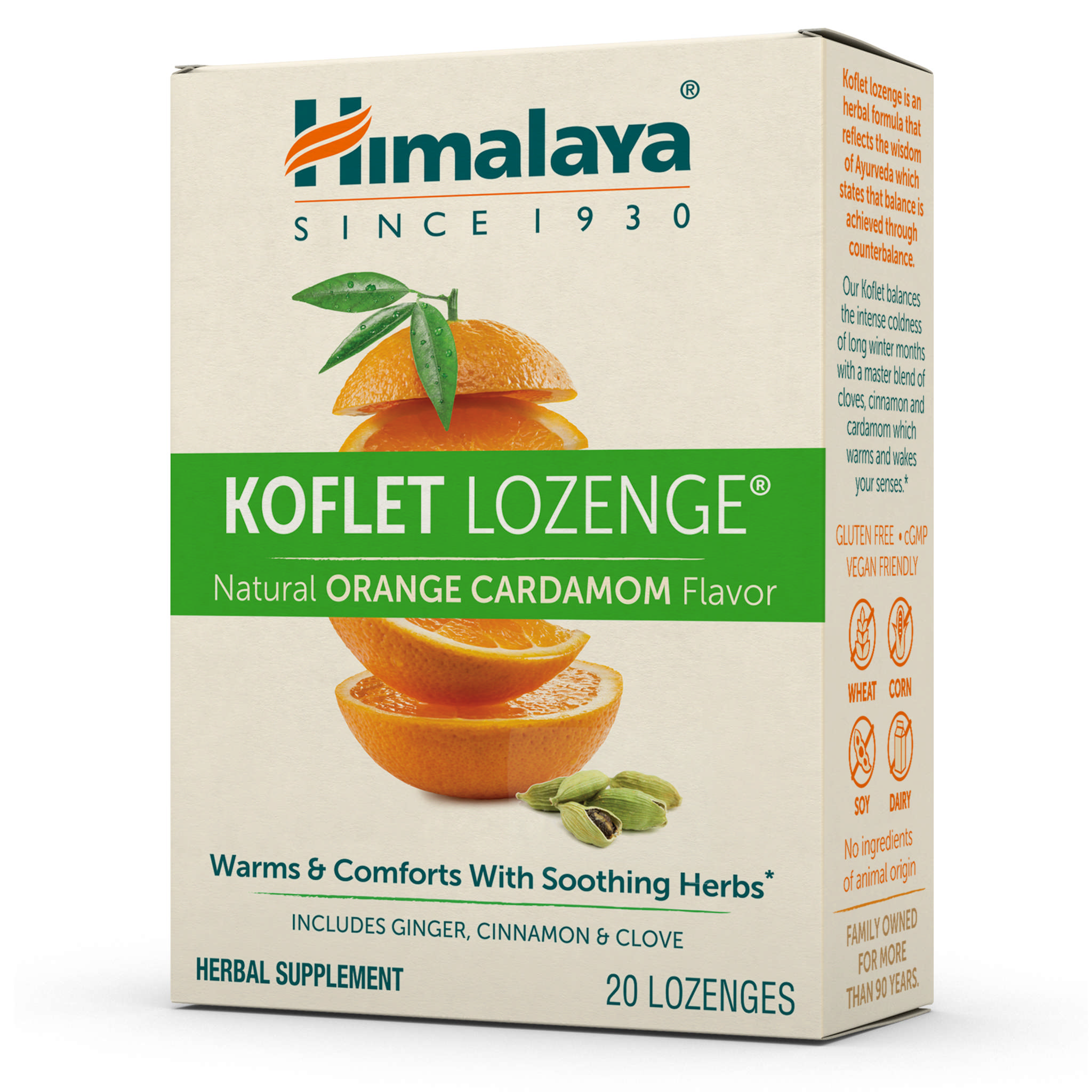 Himalaya Herbal Hlth - Koflet Loz Orange Cardamon
