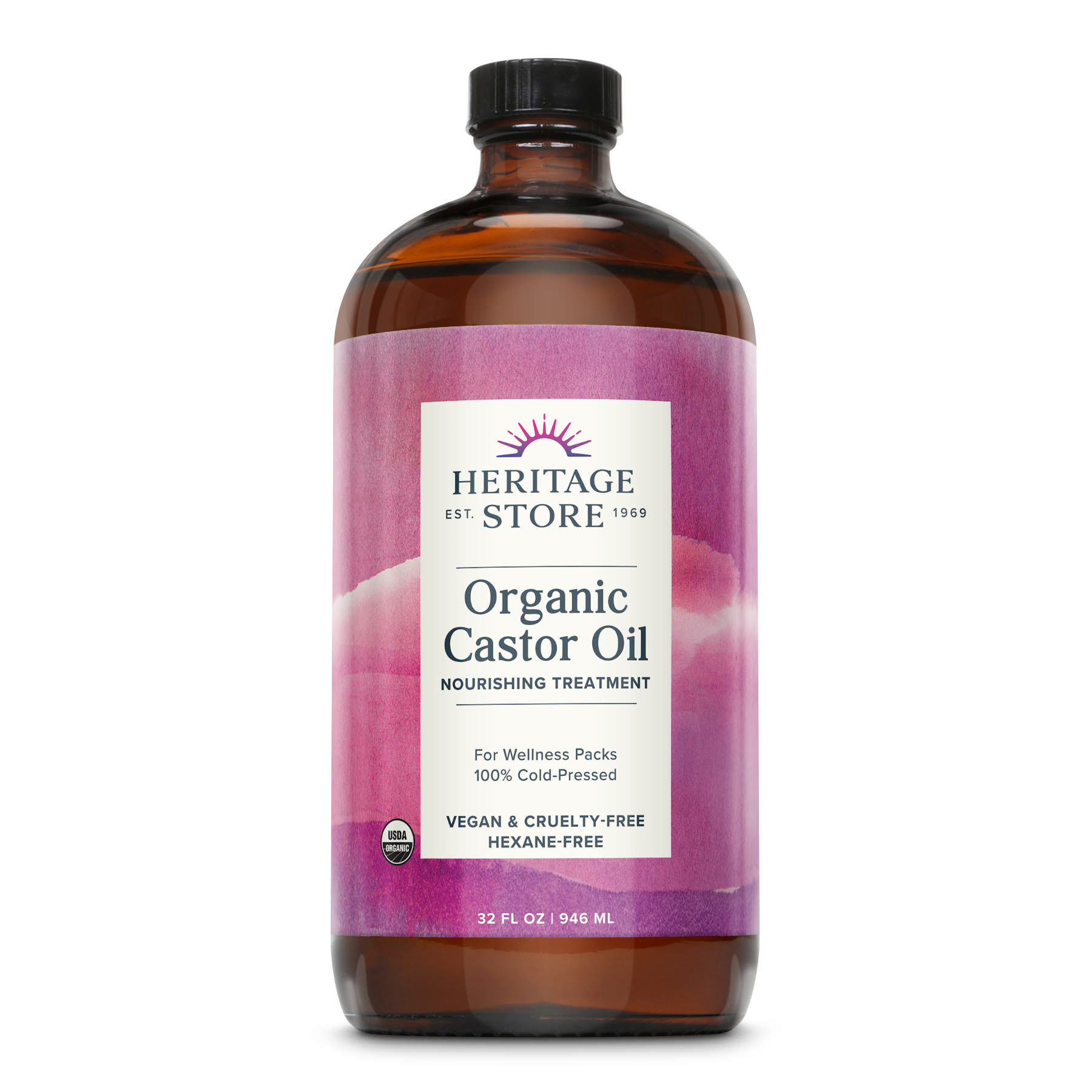 Heritage Store - Castor Oil Org Glass