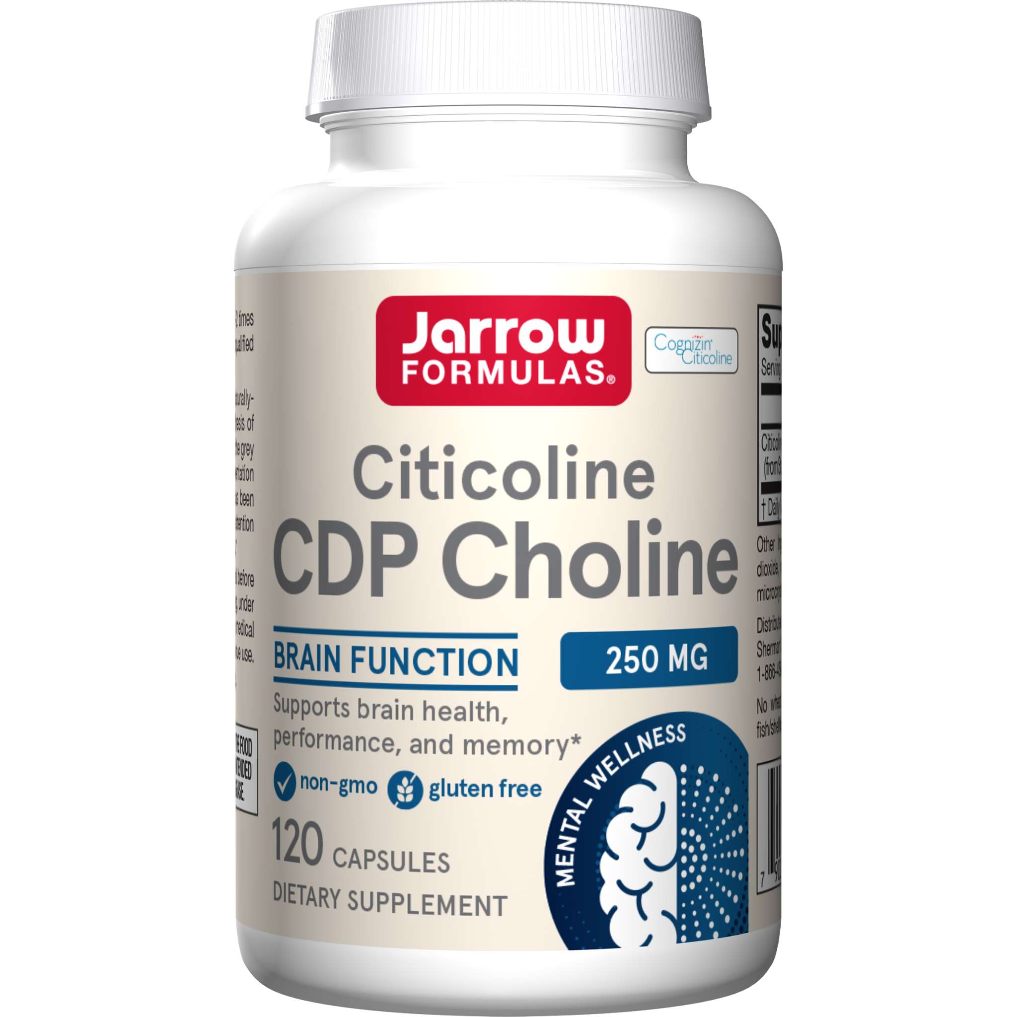Jarrow Formulas - Citicoline Cdp Choline 250 mg